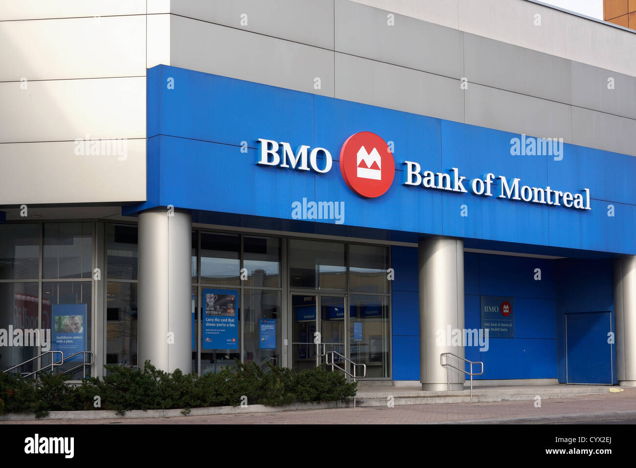 BMO, Bank of Montreal firmar Foto de stock