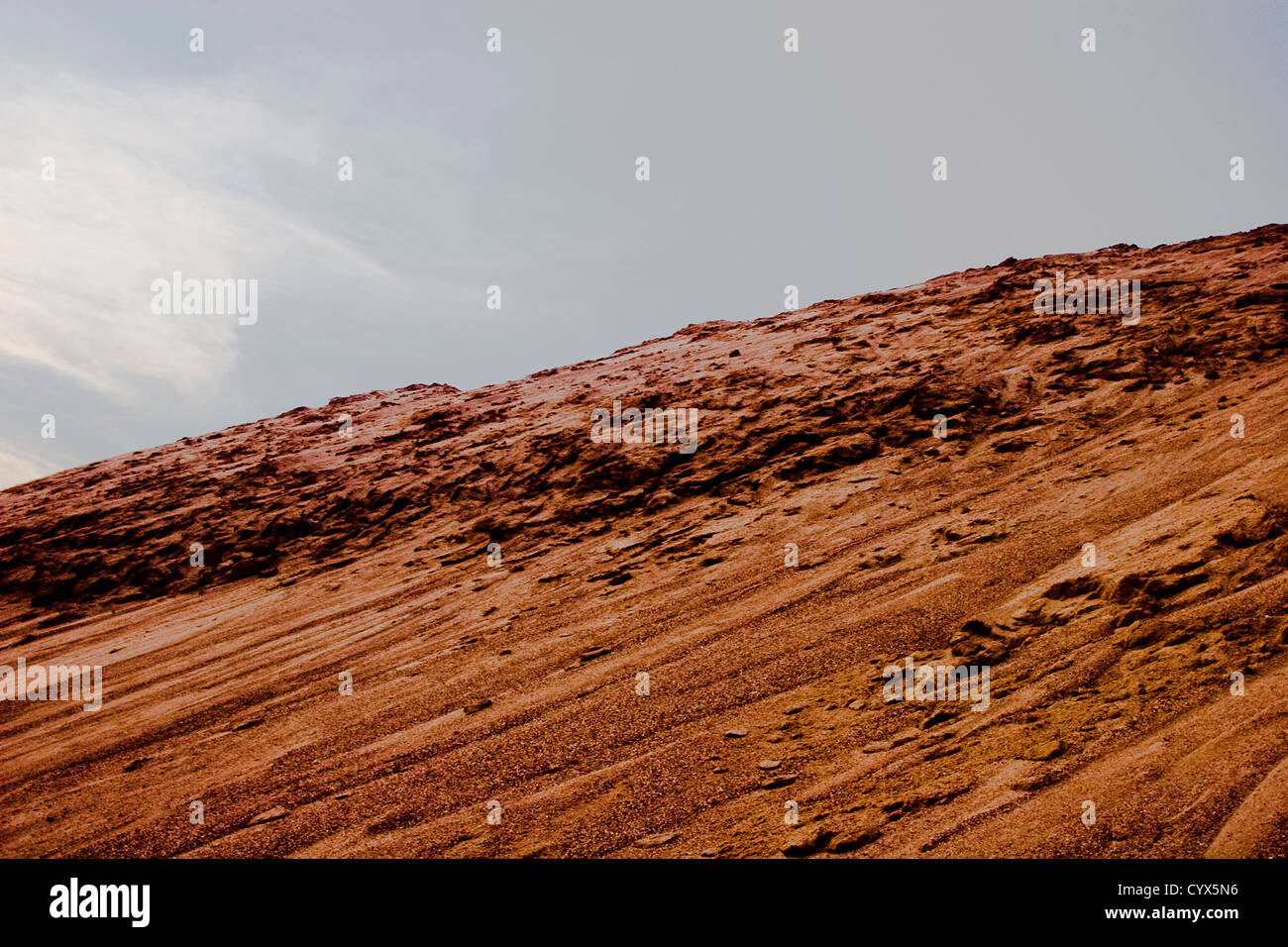 Rocas de Marte a la Foto de stock