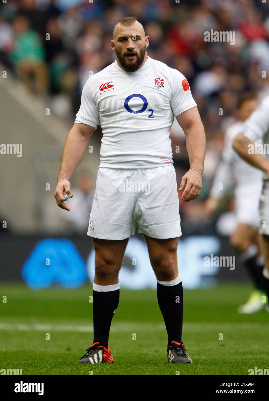 JOE MARLER INGLATERRA RU TWICKENHAM Middlesex, Inglaterra el 10 de noviembre de 2012 Foto de stock