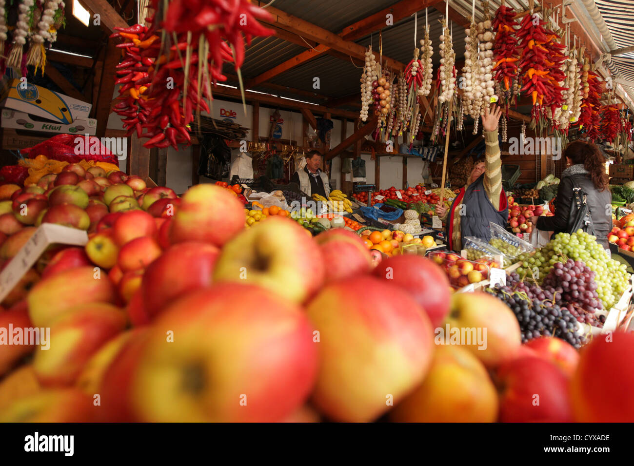 Polonia, Zakopane, el mercado Foto de stock
