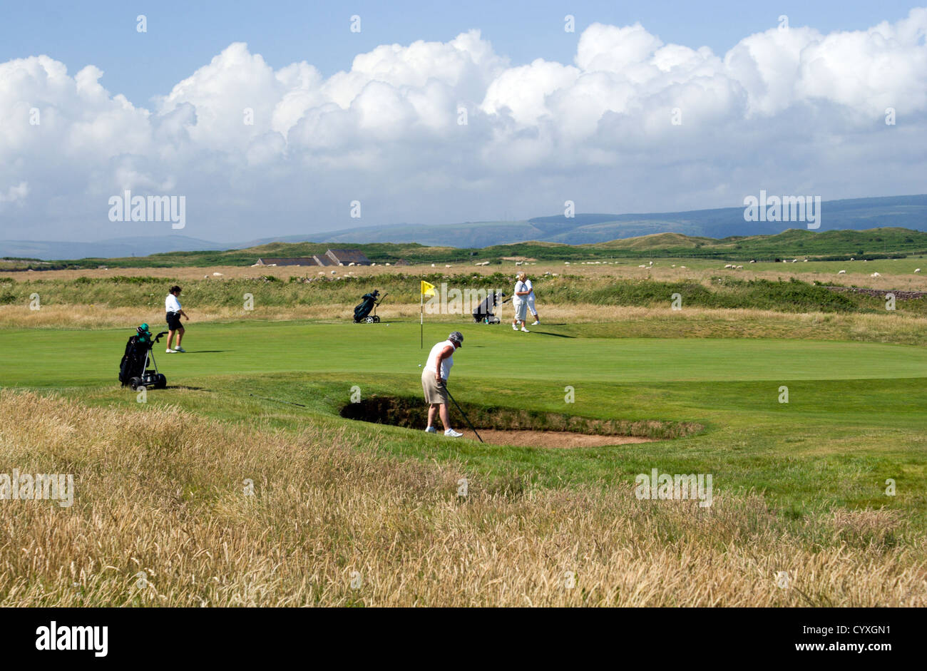 Las mujeres golf club de golf Royal Porthcawl en Gales del Sur Foto de stock