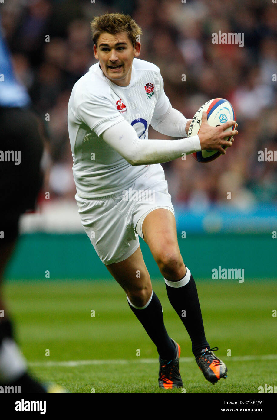 TOBY FLOOD INGLATERRA RU TWICKENHAM Middlesex, Inglaterra el 10 de noviembre de 2012 Foto de stock