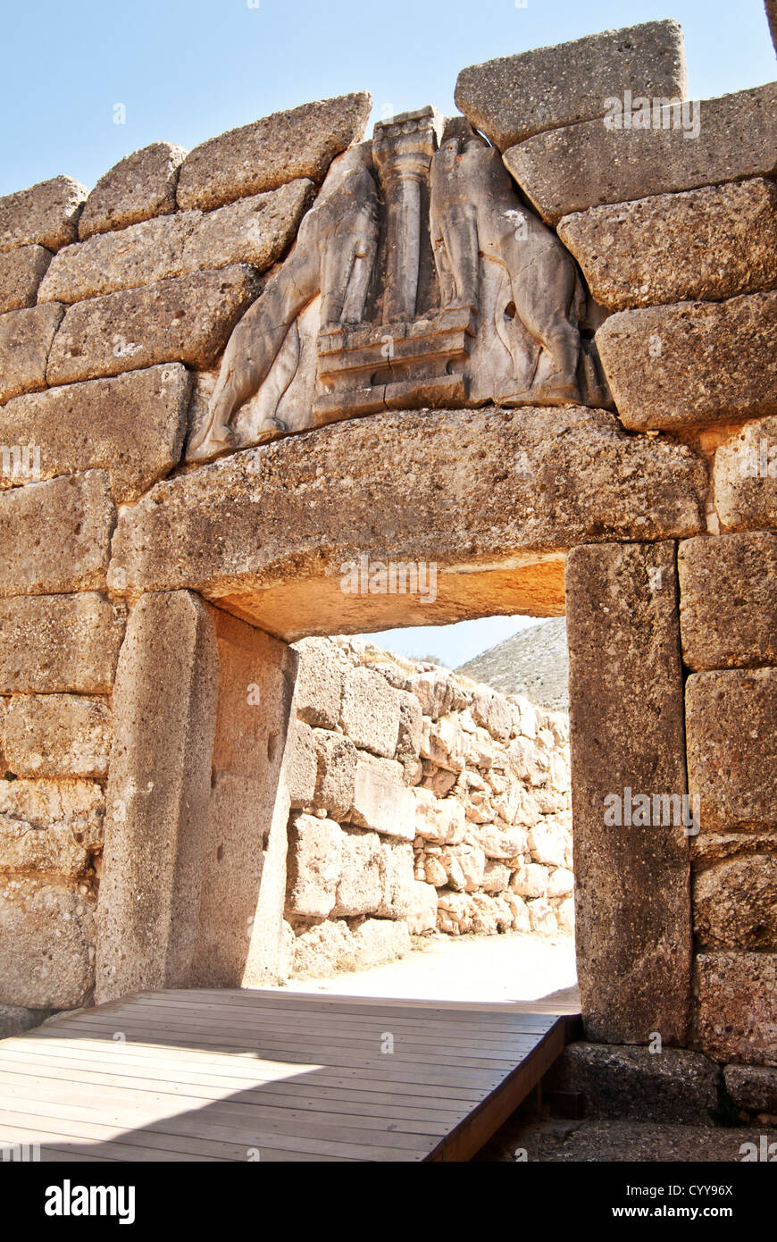 Iniciar sesión Asser Saludo La puerta de los leones, Micenas, Grecia Fotografía de stock - Alamy
