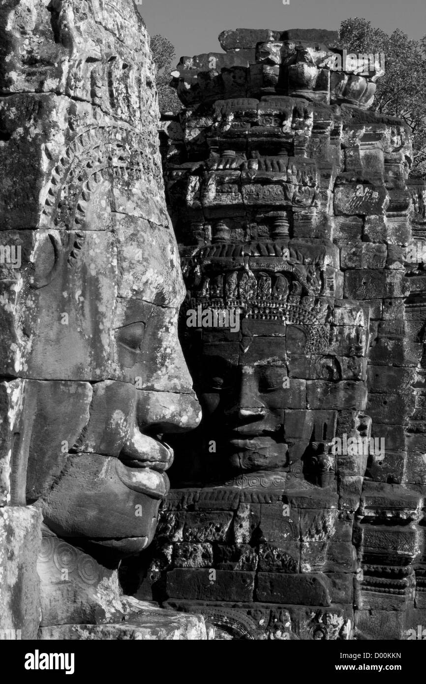 Las ruinas del templo de Angkor Foto de stock