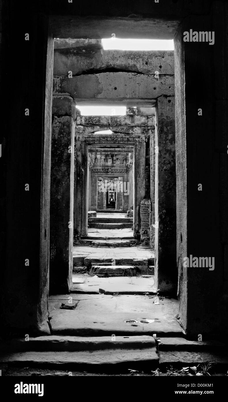 Las ruinas del templo de Angkor Foto de stock