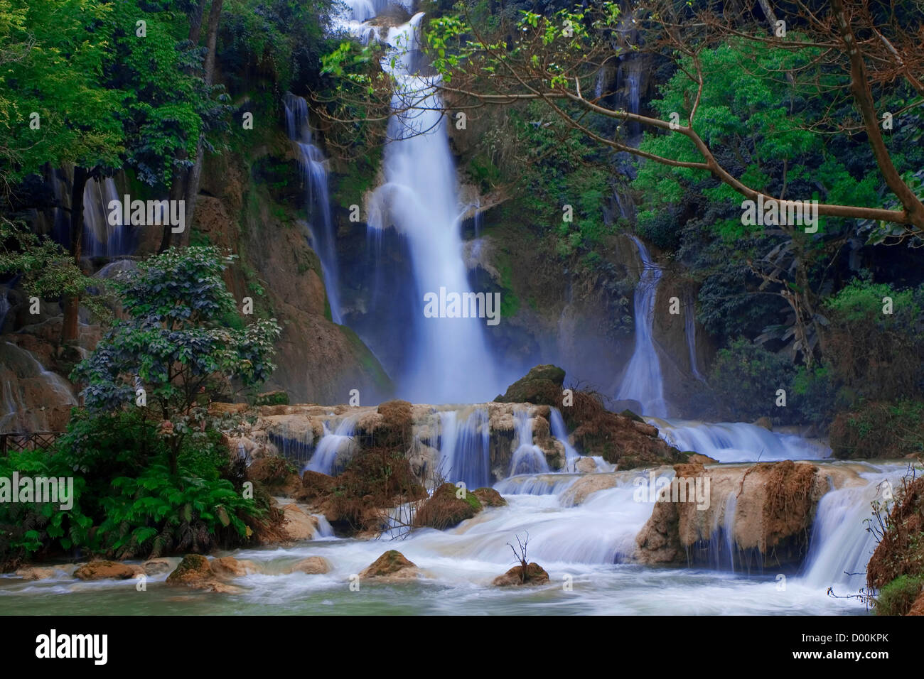Luang Prabang cascadas Foto de stock