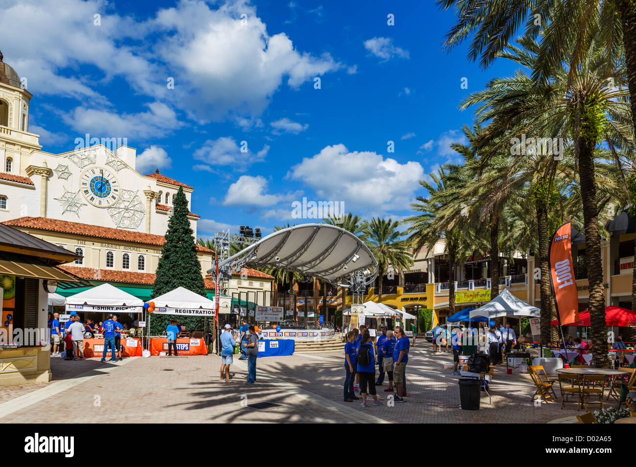 Cityplace desarrollo, South Rosemary Avenue, West Palm Beach, en la Costa del Tesoro, Florida, EE.UU. Foto de stock