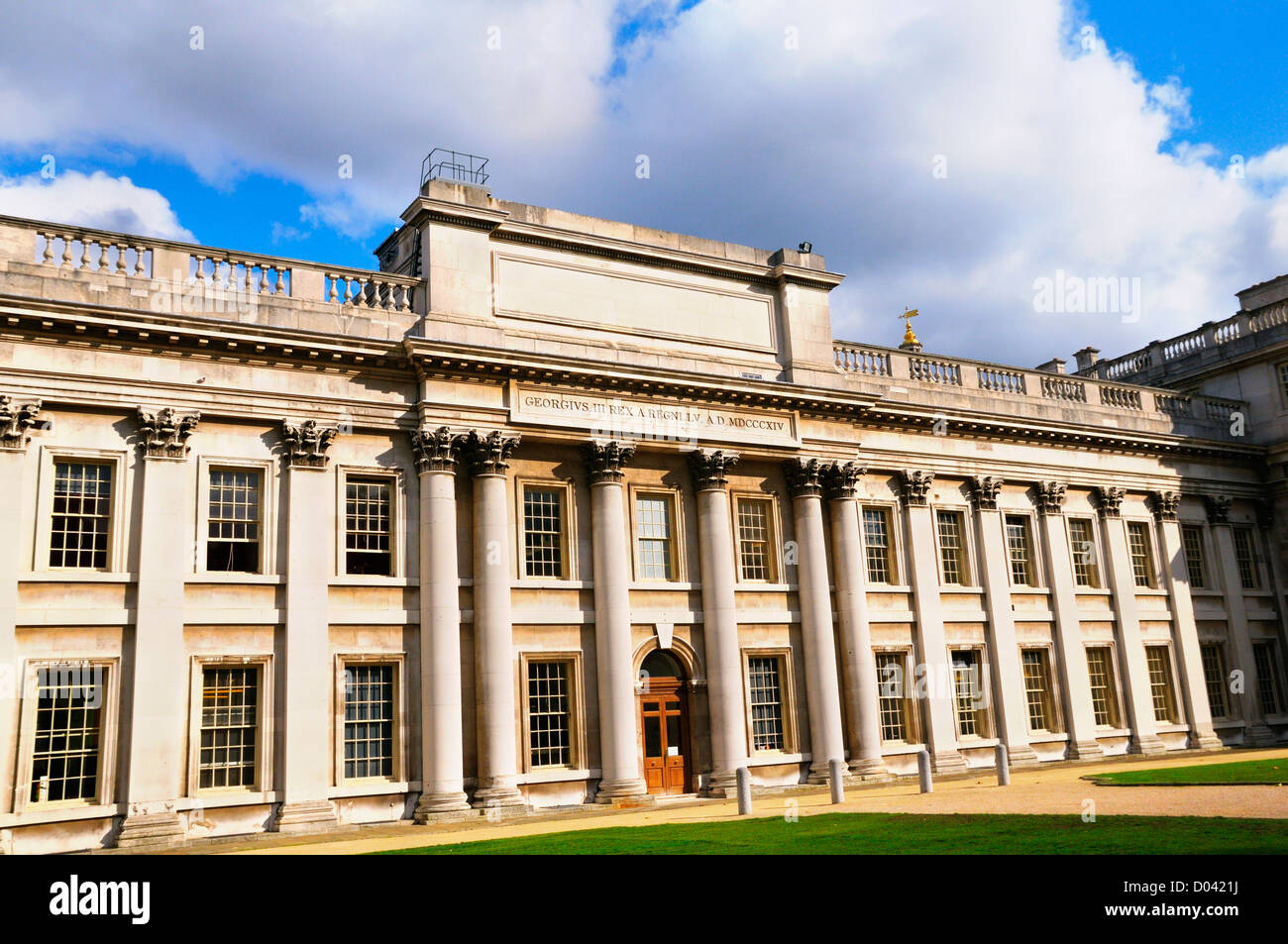 Trinity College of Music, la Casa del Almirante, el Rey Carlos Corte, Old Royal Naval College de Greenwich, Londres, Reino Unido. Foto de stock