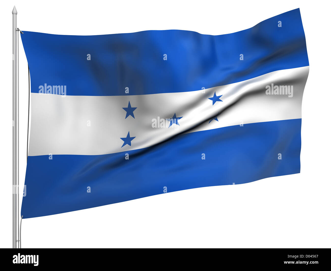 Que enarbola bandera de Honduras Colección de todos los países
