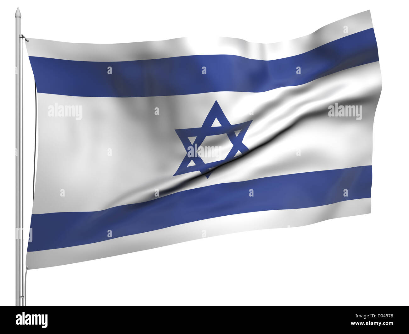 Que enarbola bandera de Israel Colección de todos los países. Bandera