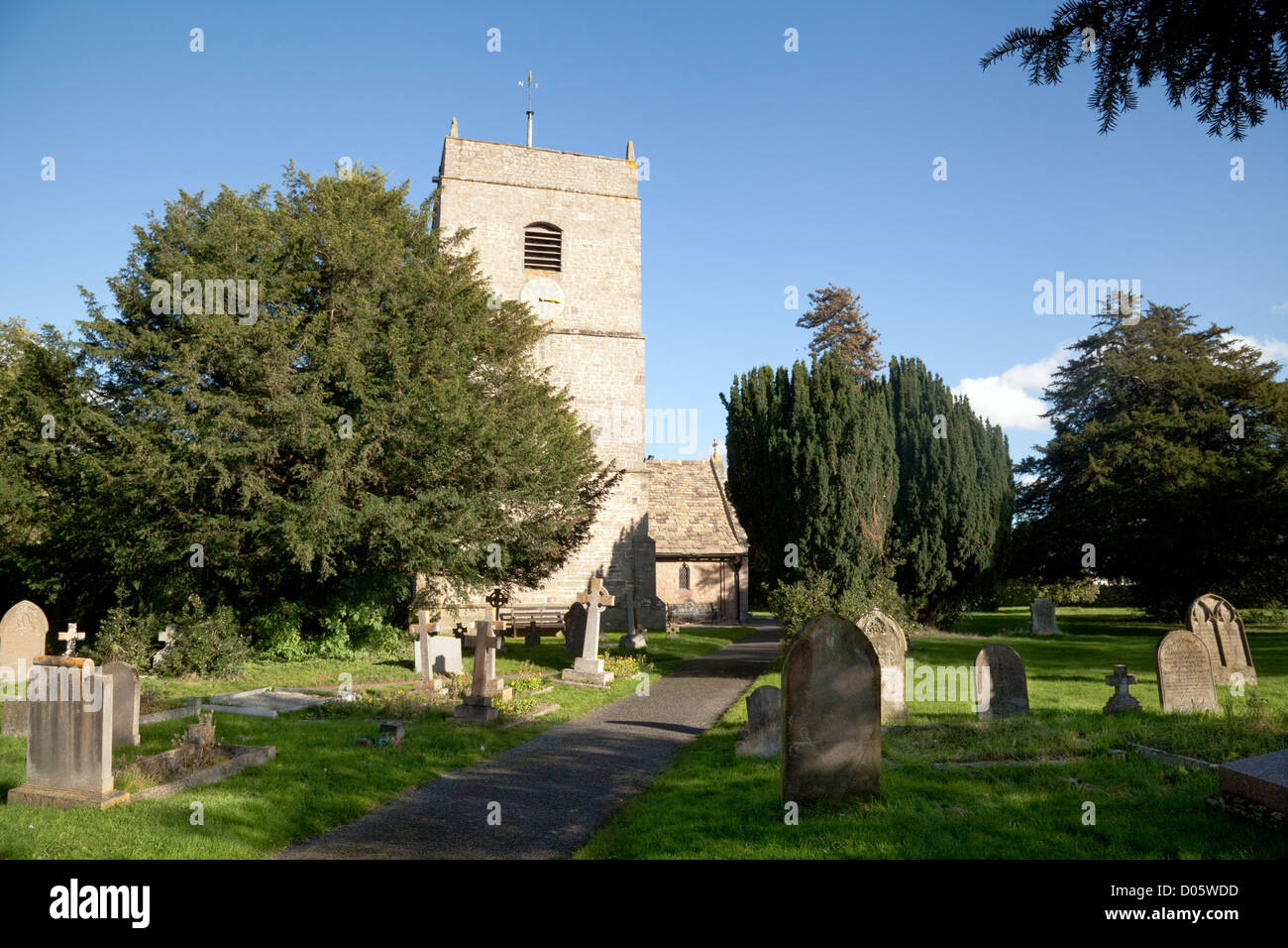 Iglesia de Santa María, la Virgen, Eardisland village, Herefordshire Inglaterra English UK Foto de stock