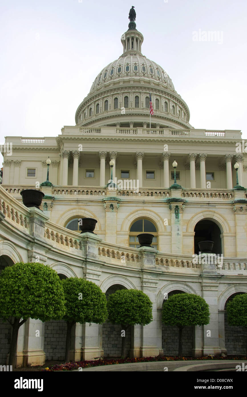 El Capitolio en Washington, D.C. en primavera Foto de stock
