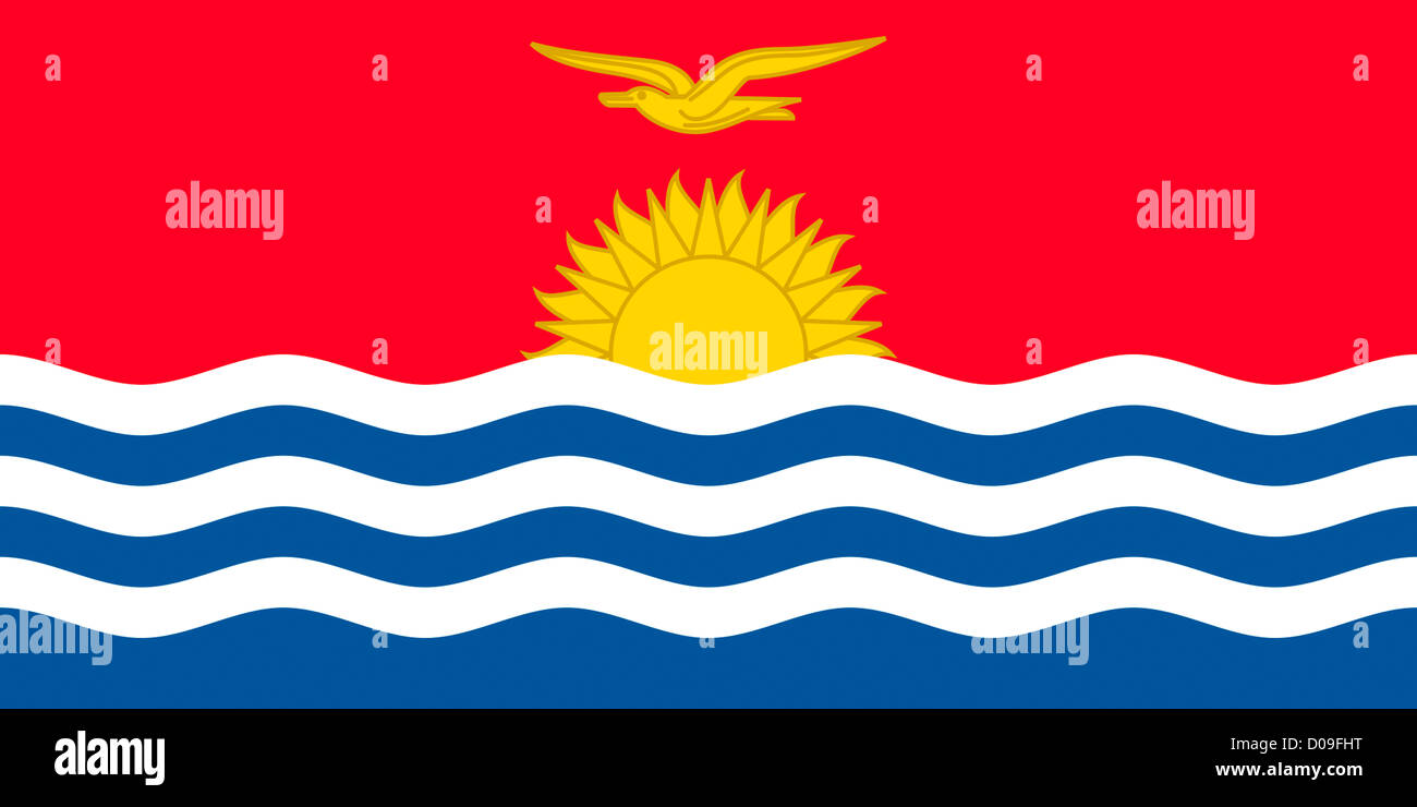 Bandera de la República de Kiribati. Foto de stock