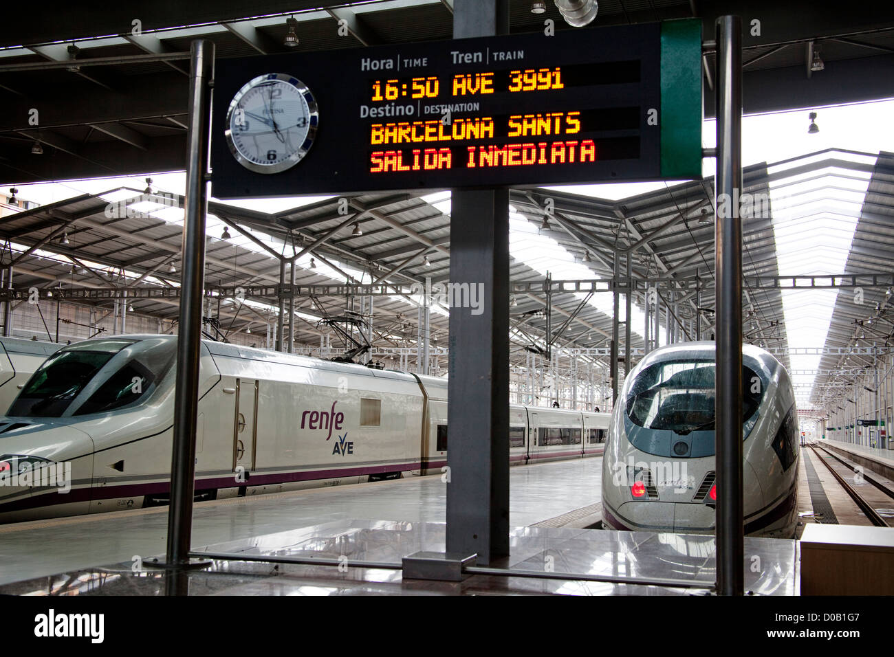 Estación de Tren AVE María Zambrano Málaga Costa del Sol Andalucía
