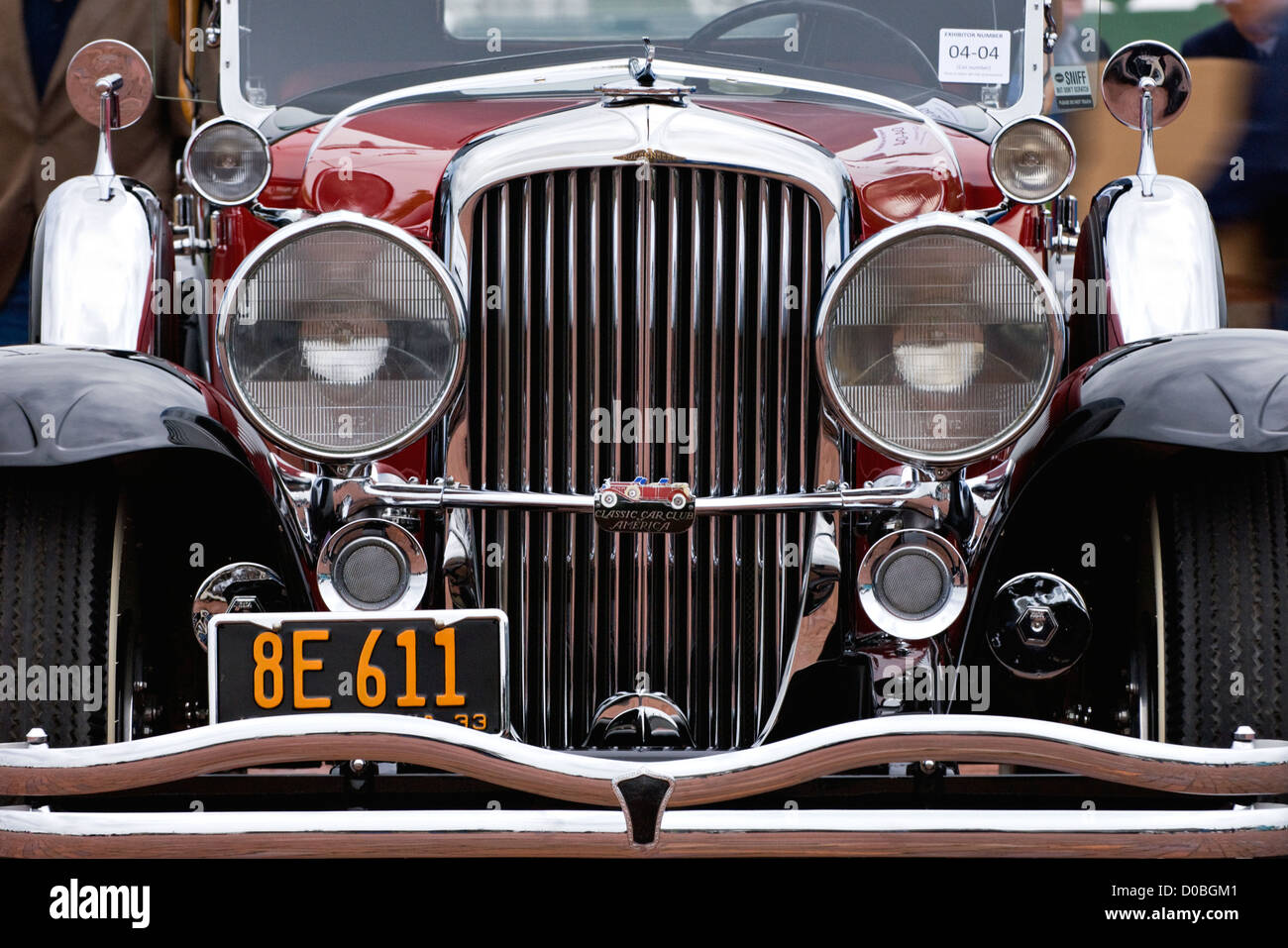 1933 Modelo Duesenberg J Doble Phaeton del salpicadero en el Concours d'Elegance 2012 en Churhill Downs en Louisville, Kentucky Foto de stock