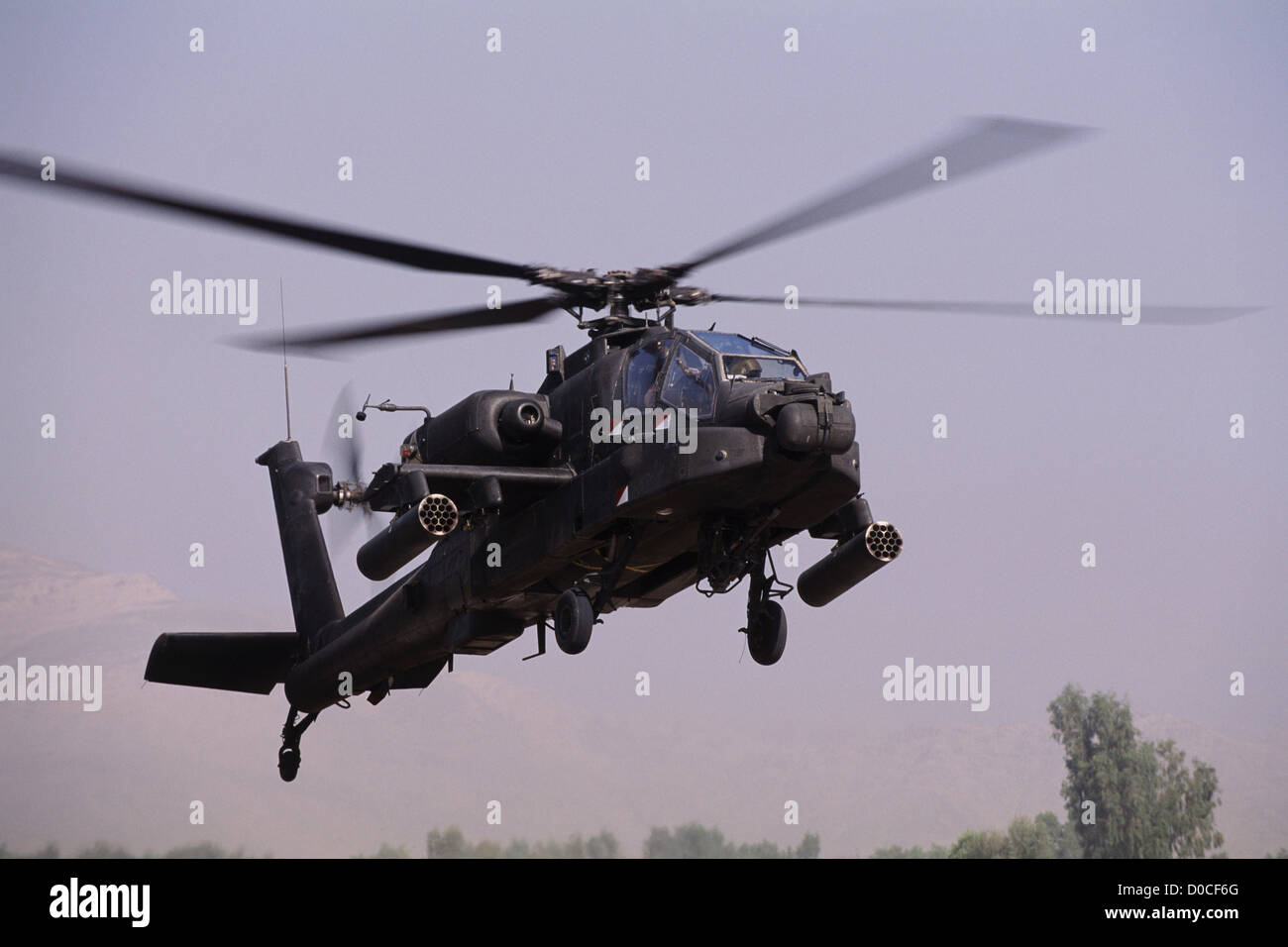 Artillado AH-64 Apache Foto de stock