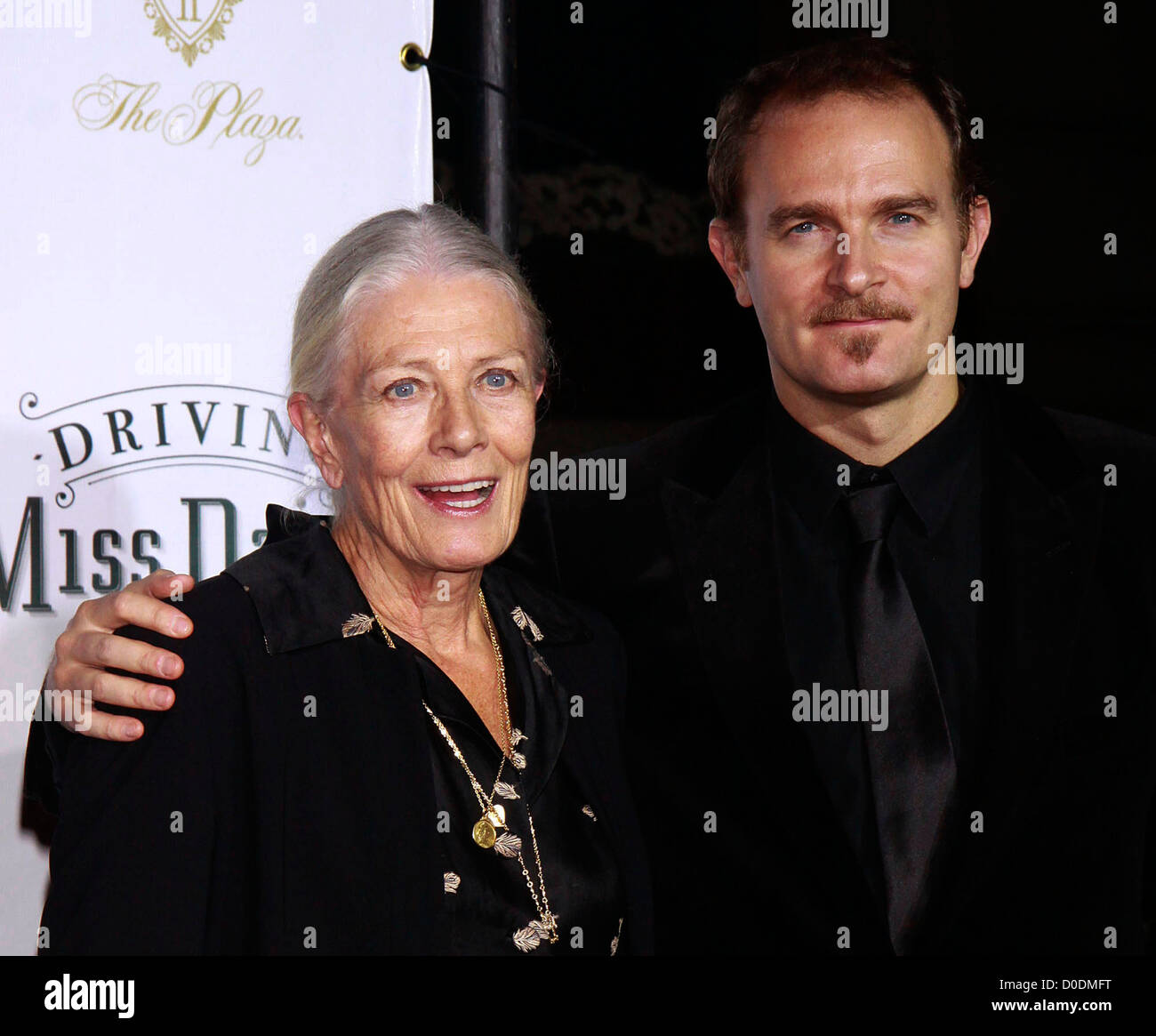 Vanessa Redgrave y su hijo Carlo Nero Apertura de la noche después de que parte de la producción de Broadway de 'Conducir Miss Daisy' celebrada en Foto de stock