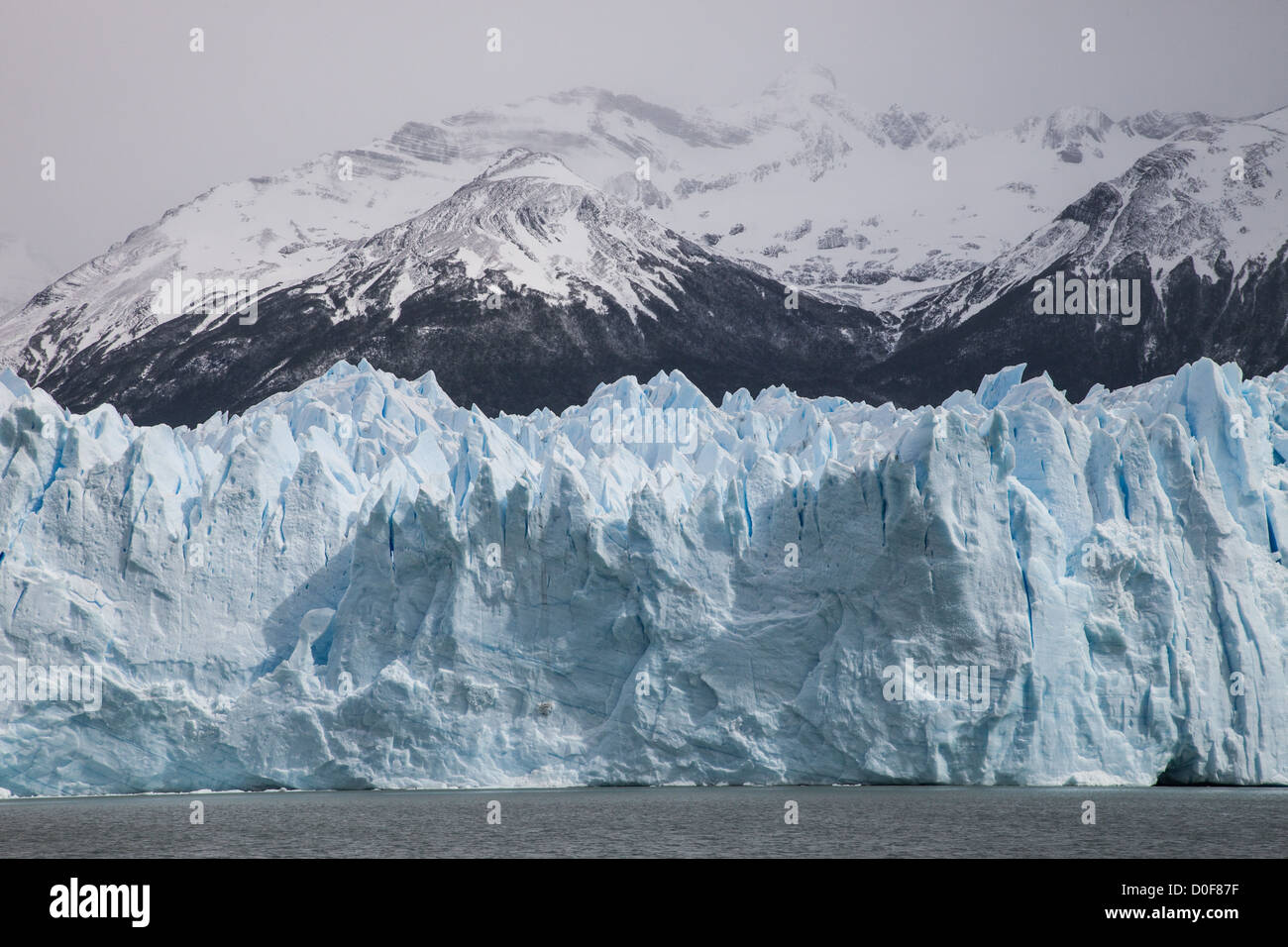 Glaciar Perito Moreno en la Patagonia Argentina Foto de stock