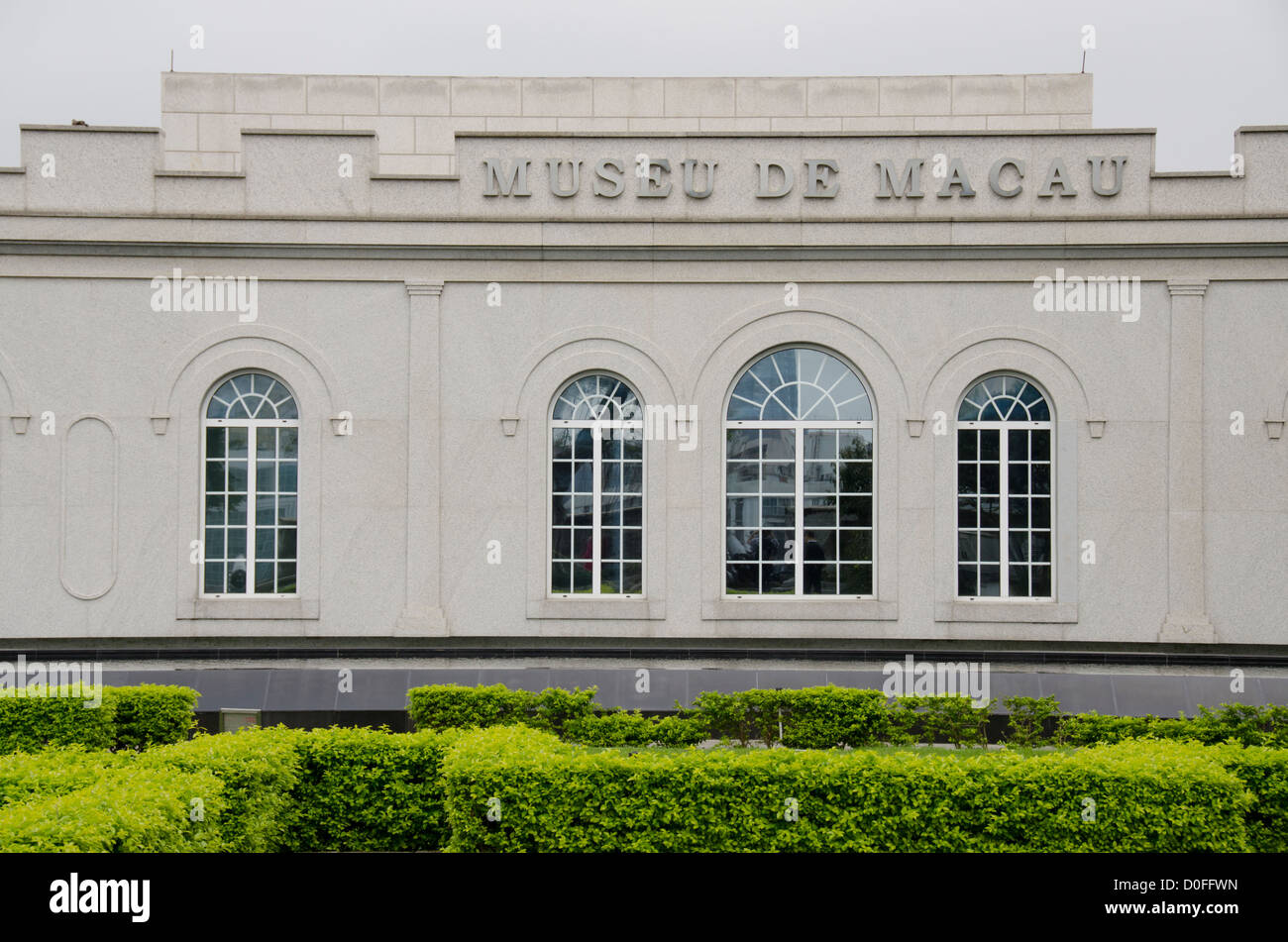 China, Macao. Macao fue la primera y la última colonia europea en China. Centro histórico de Macao, la UNESCO. El museo de Macao. Foto de stock