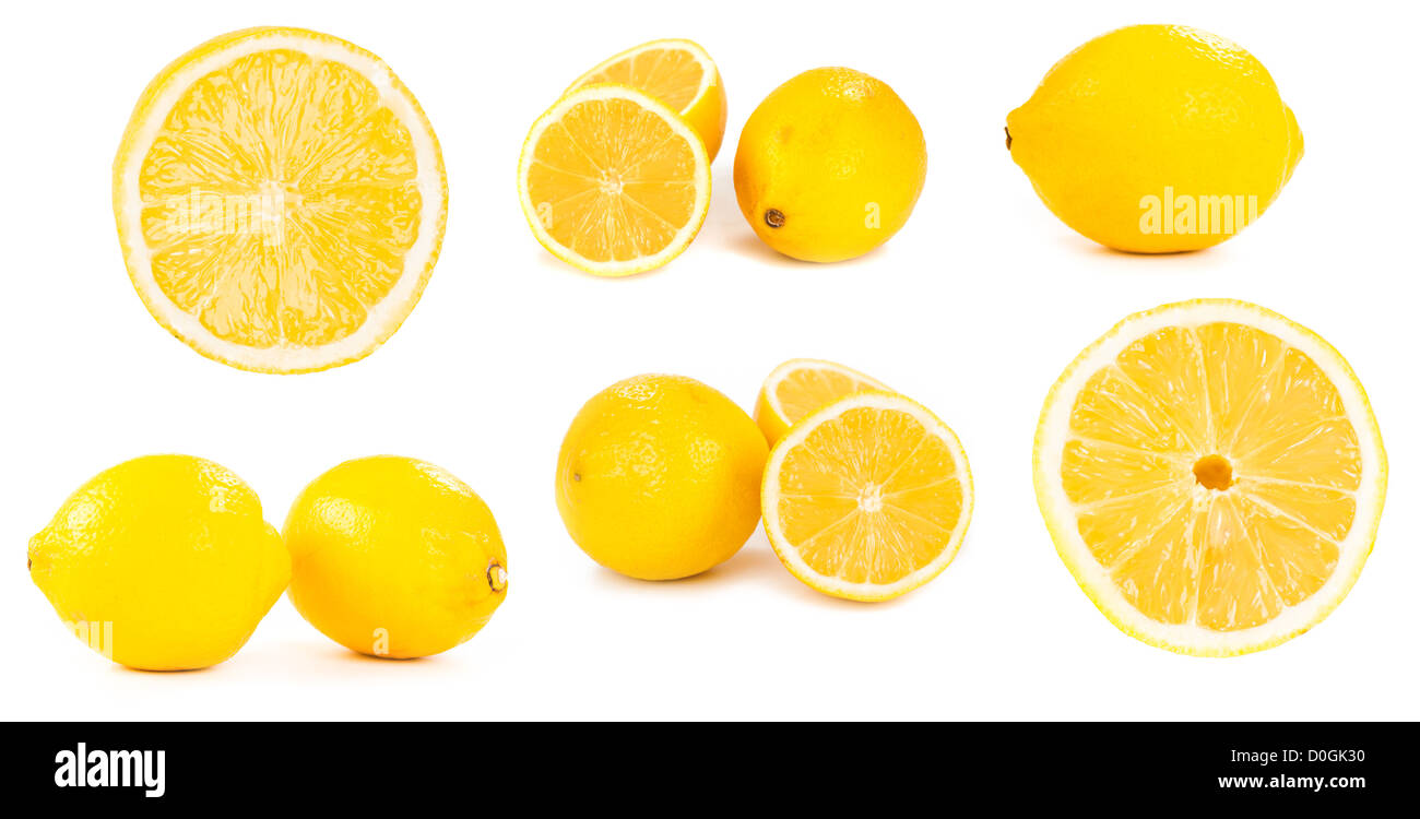 conjunto de limones Foto de stock