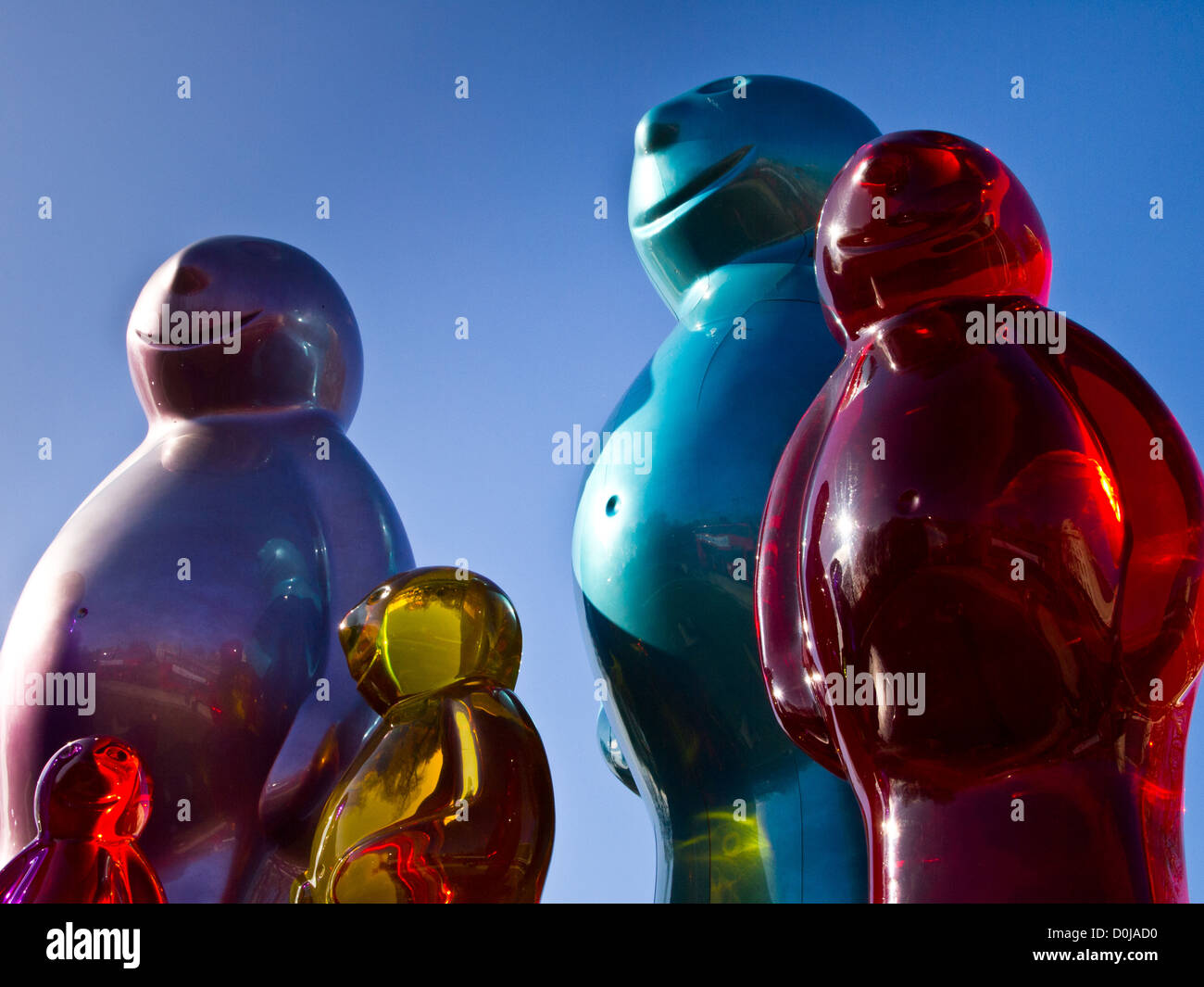 El Jelly Baby escultura creada por el artista pop italiano Mauro Perucchetti. Foto de stock