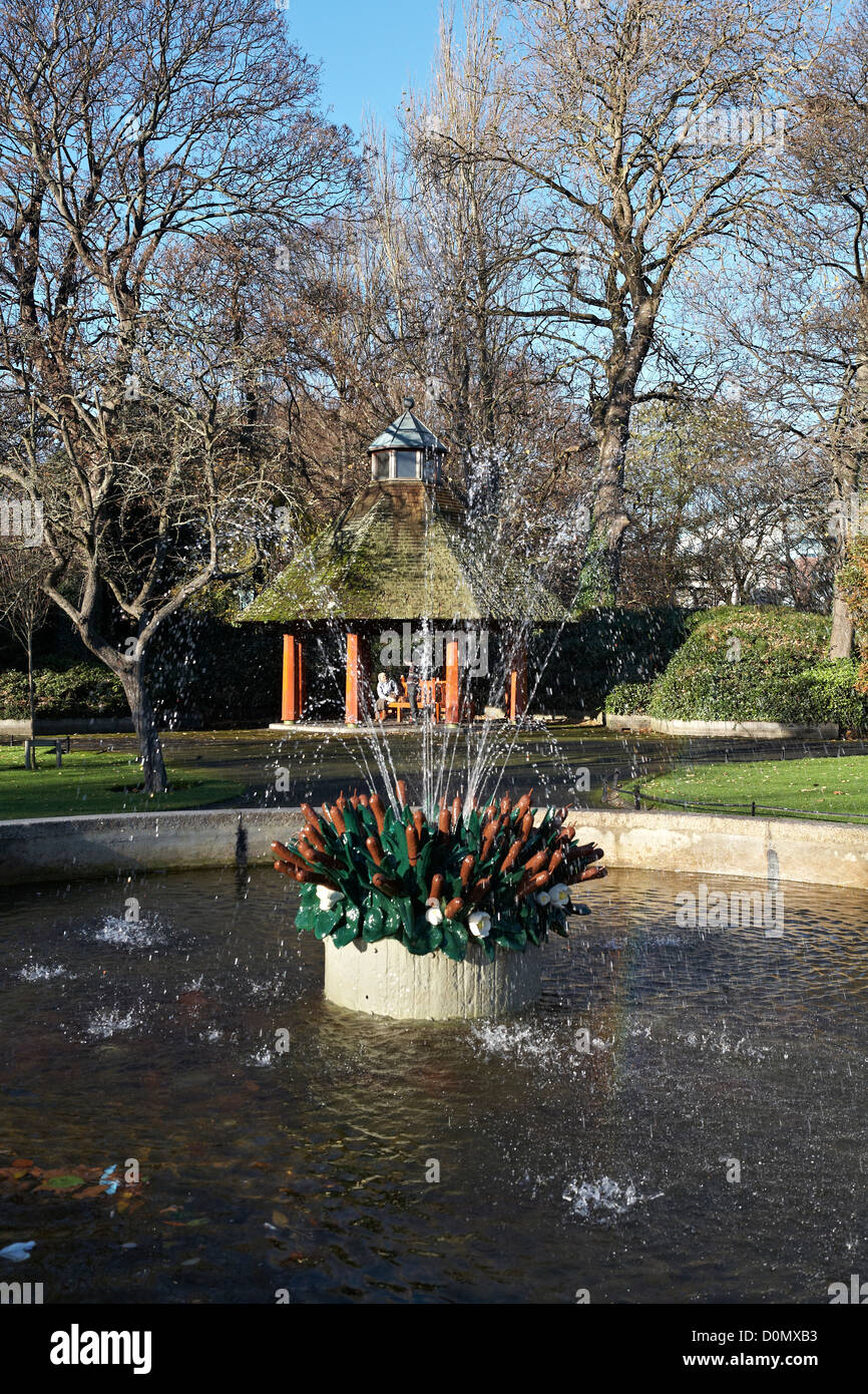 Irlanda Dublín St Stephens Park Fountain Foto de stock