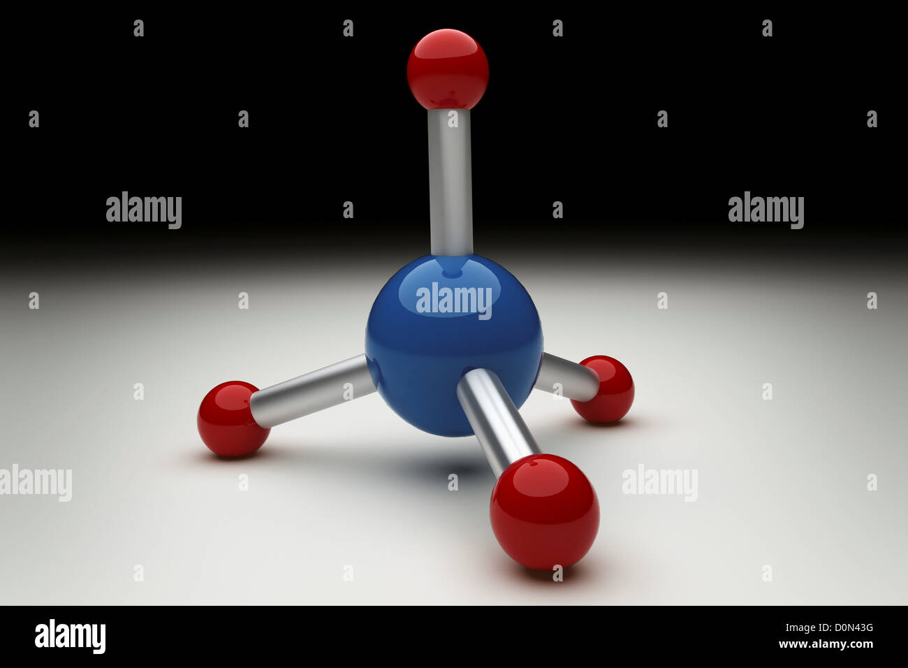 Modelo molecular del metano Fotografía de stock - Alamy