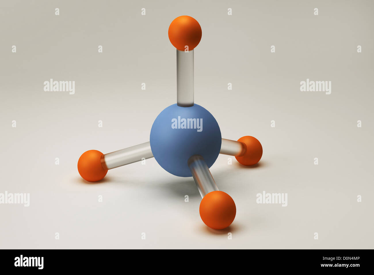 Modelo molecular del metano Fotografía de stock - Alamy