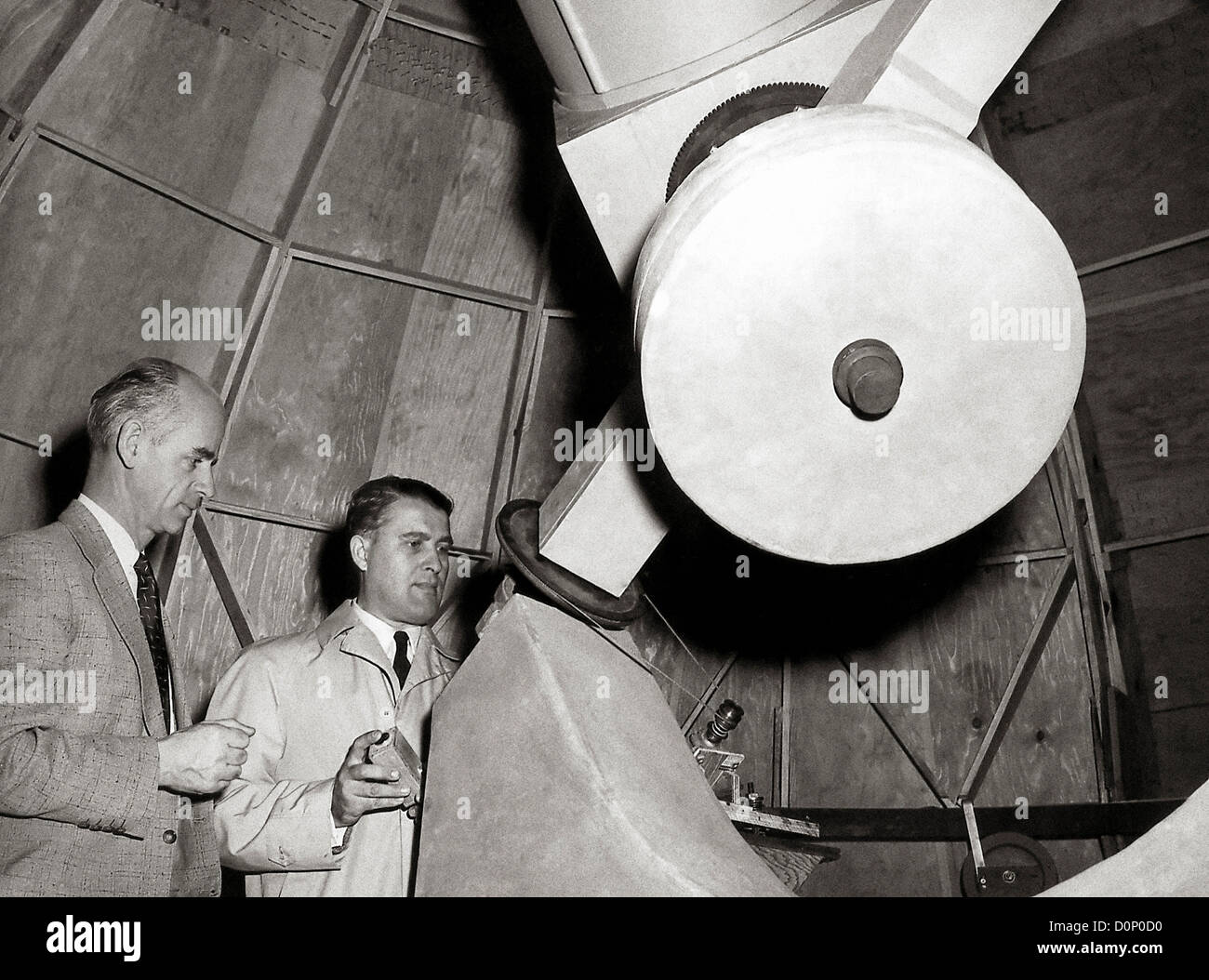 Wernher von Braun en Observatorio Foto de stock