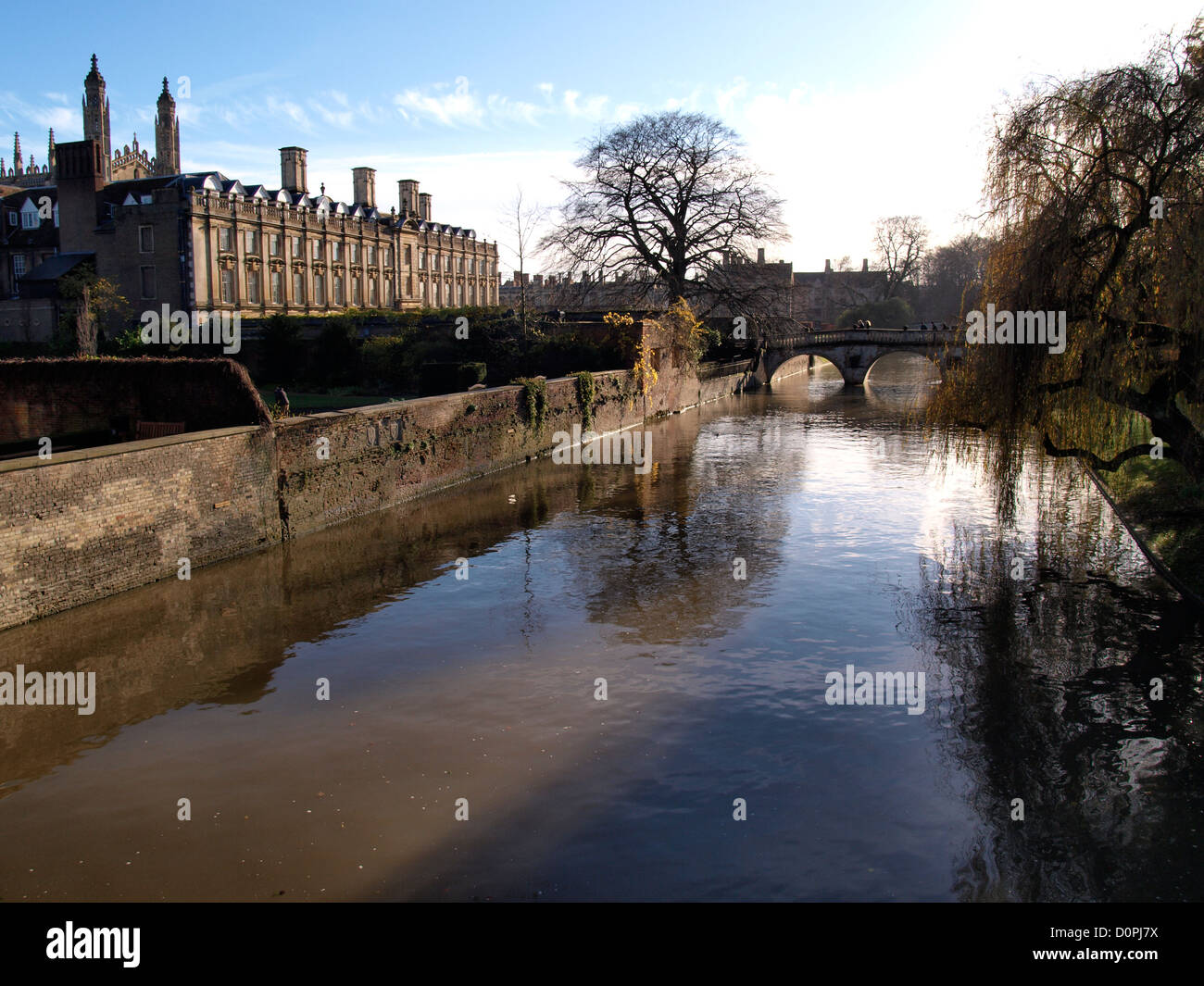 Los respaldos, Río Cam, Cambridge, Reino Unido Foto de stock
