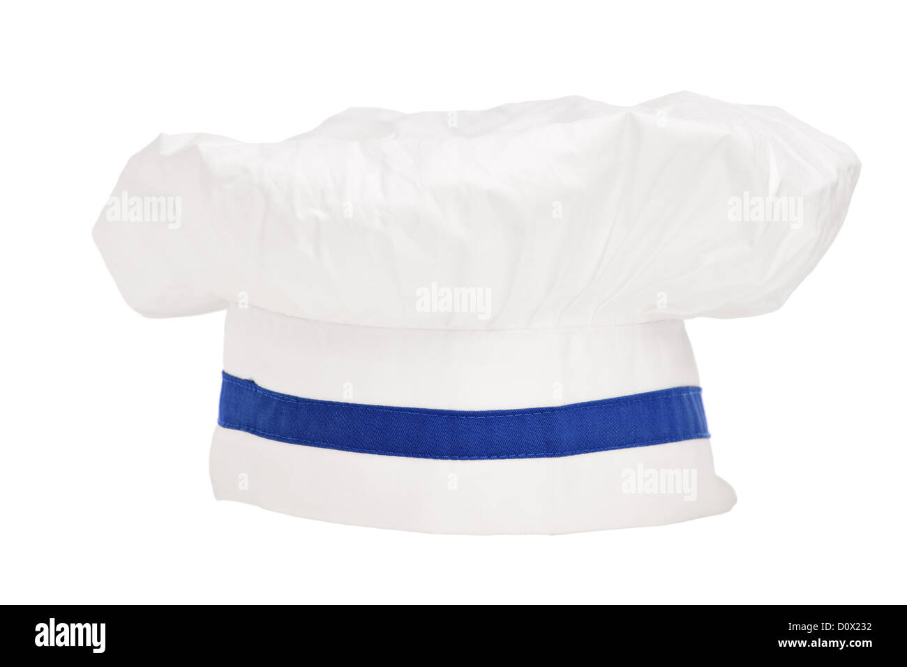 Una foto de estudio de un chef cap aislado sobre fondo blanco. Foto de stock