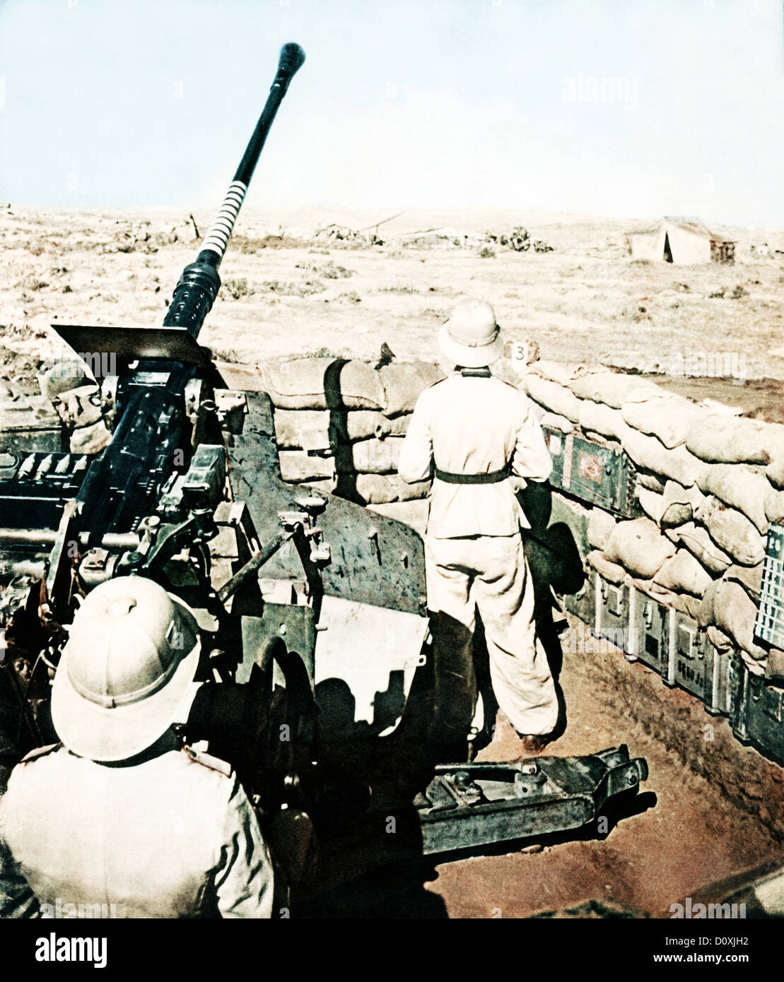 1942, Alemán, África Corps, soldados, anti-aviones, pistola, chalecos,  africanos, Campaña, Rommel, la II Guerra Mundial, el Norte de África, 1942  Fotografía de stock - Alamy
