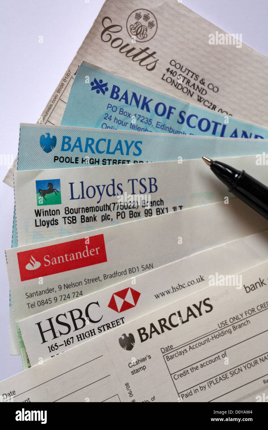 Selección de cheques girados sobre bancos diferentes con pagar en