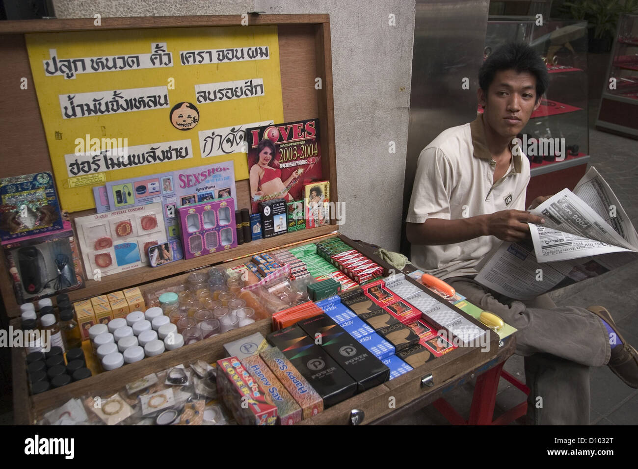 Píldora de energía proveedor en Bangkok. Foto de stock