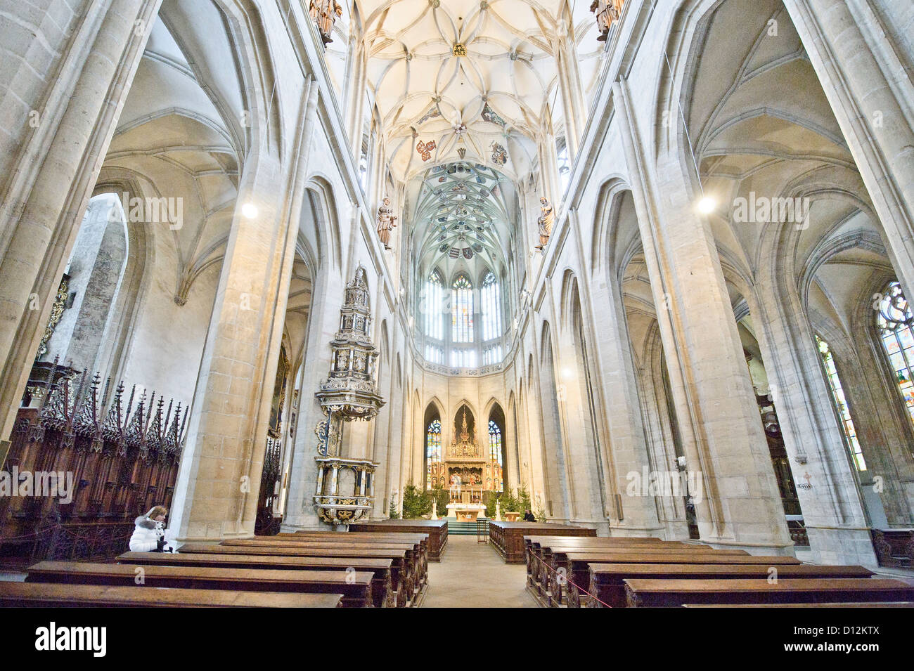 Bóveda de la Iglesia de Santa Bárbara, Kutná Hora, República Checa  Fotografía de stock - Alamy