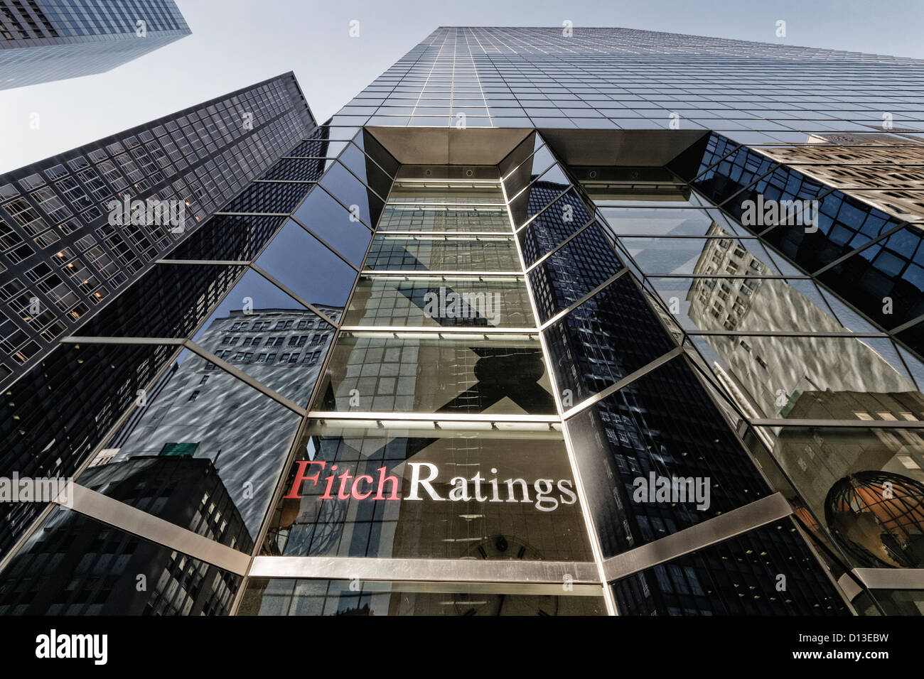 Jefatura de Fitch Ratings, el distrito financiero de Manhattan, Nueva York, Foto de stock