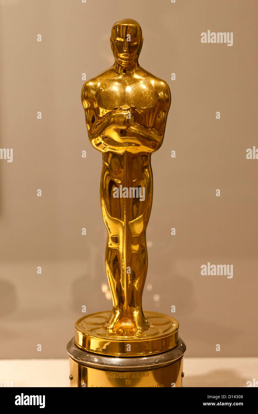 Los Premios de la Academia Oscar estatuilla Foto de stock