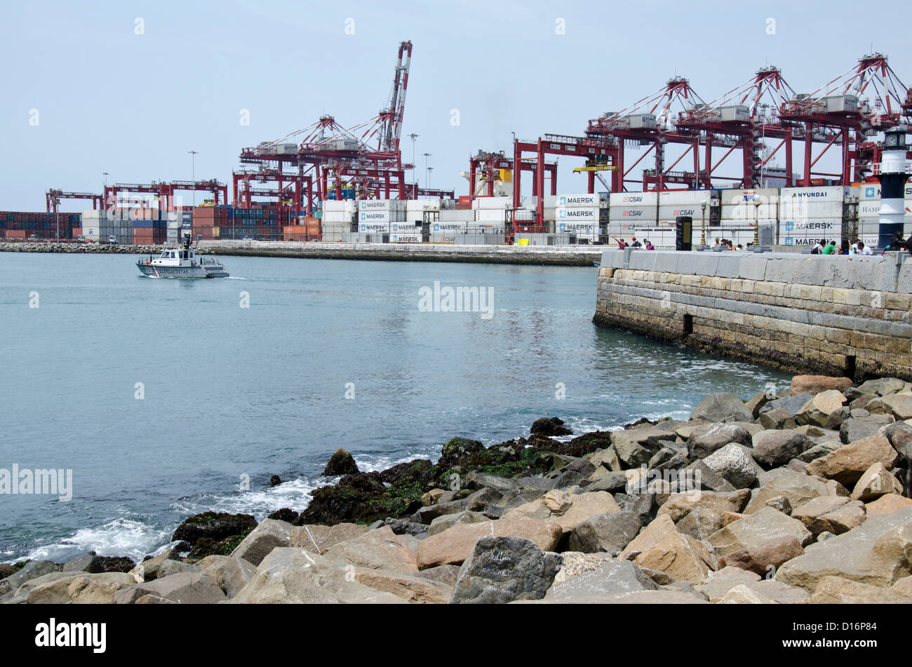 El puerto del Callao. La ciudad de Lima. Perú Fotografía de stock - Alamy