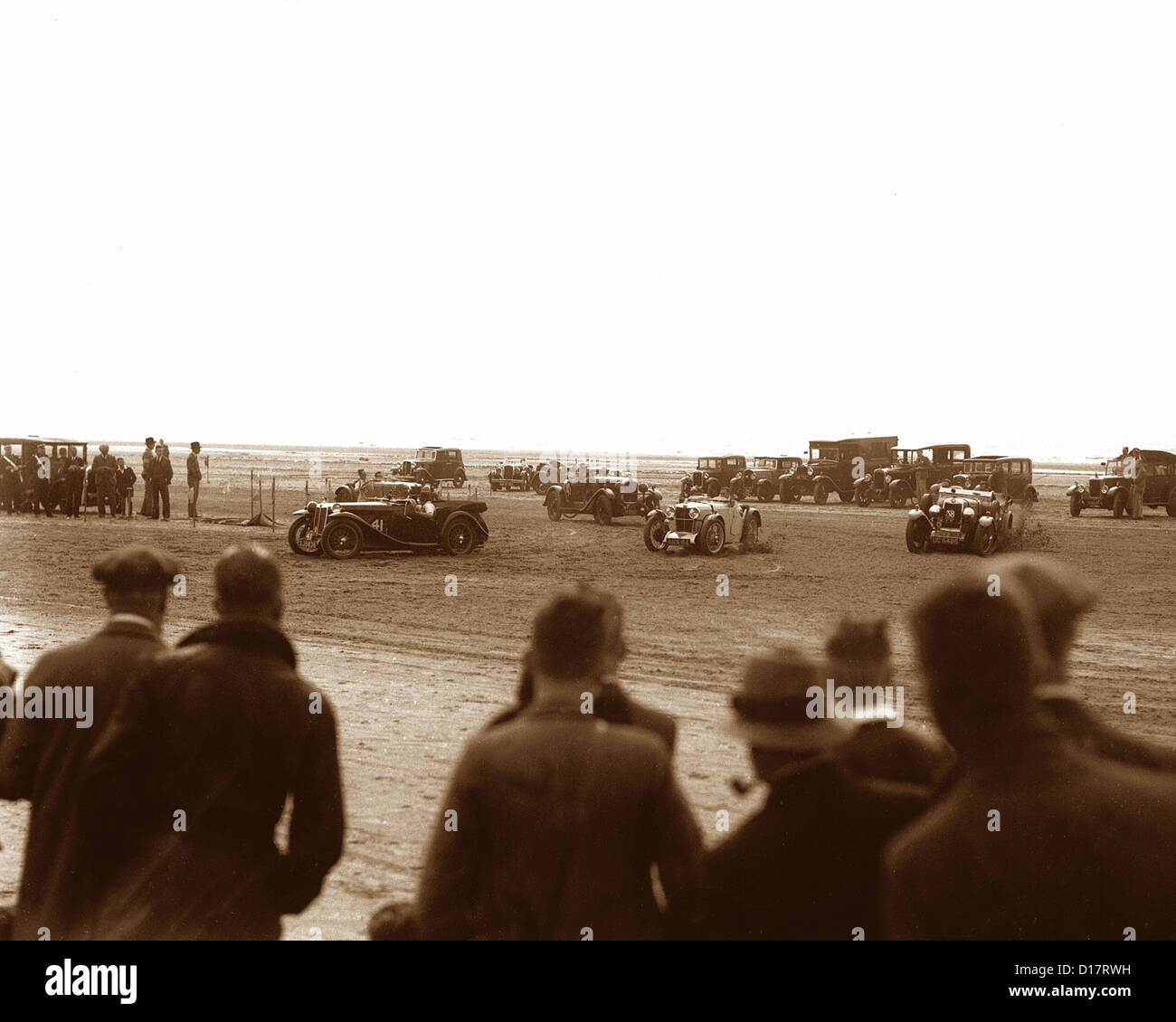 Automovilismo en Southport Sands en 1934 Foto de stock