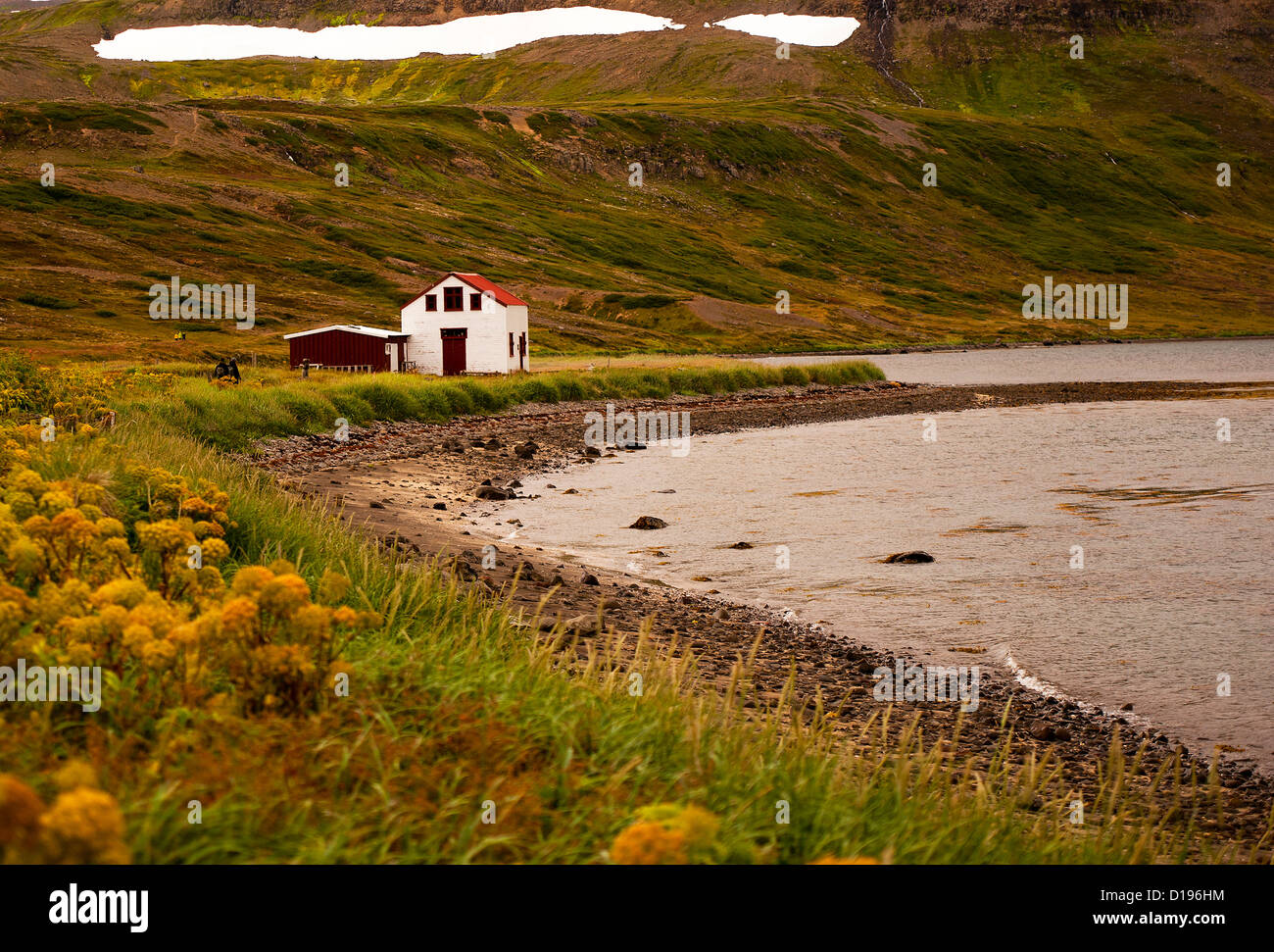 Doctor's House, HORNSTRANDIR norte de Islandia Foto de stock