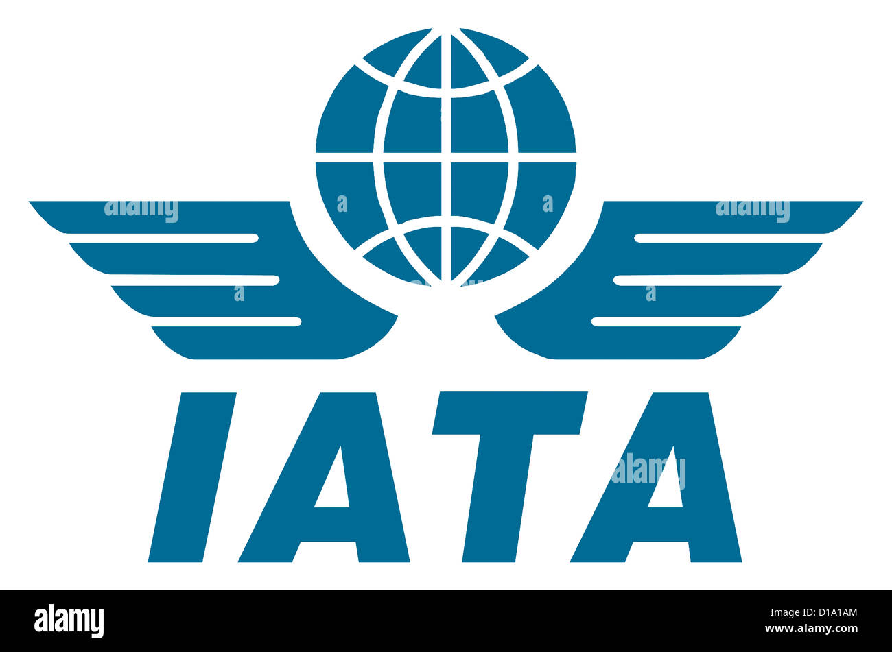 Logotipo de la Asociación de Transporte Aéreo Internacional IATA. Foto de stock