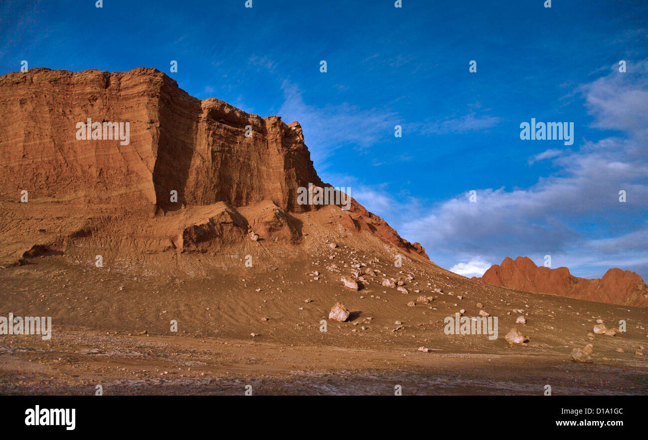 Valle de la Luna, el desierto de Atacama, Chile Foto de stock