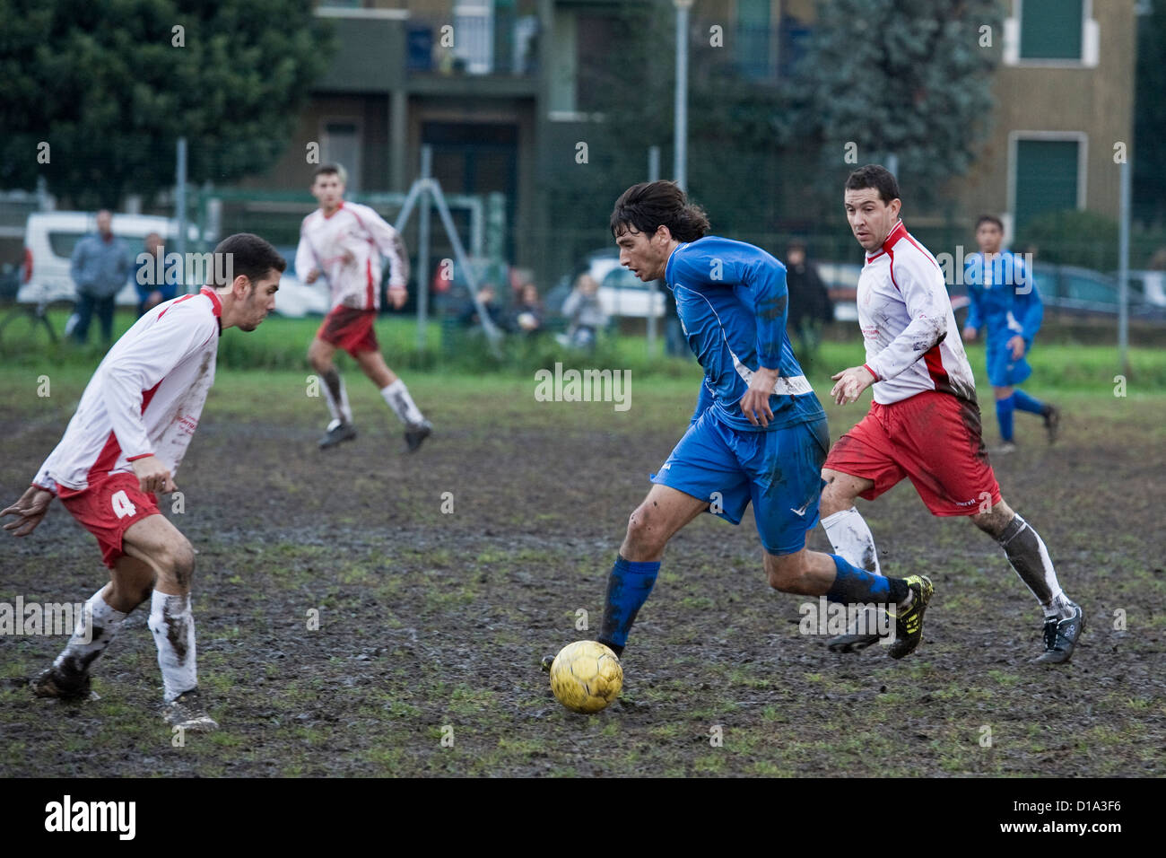 Italia, Sesto san giovanni, juego de fútbol Foto de stock