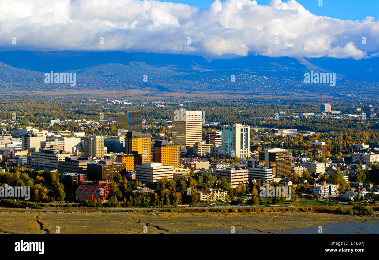 Anchorage, Alaska, la ciudad más grande de Alaska a la cabeza de la
