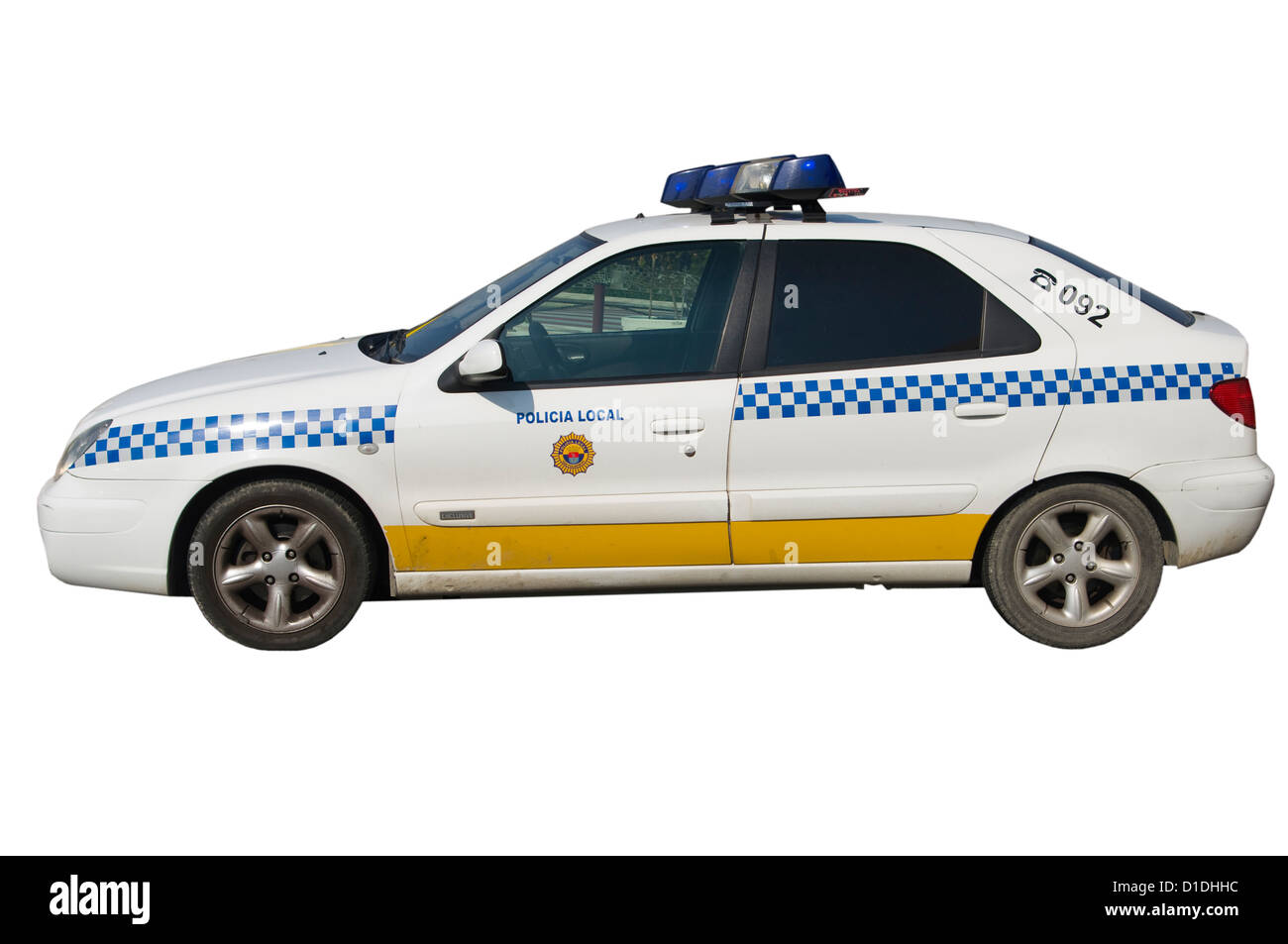 Side of police car Imágenes recortadas de stock - Alamy