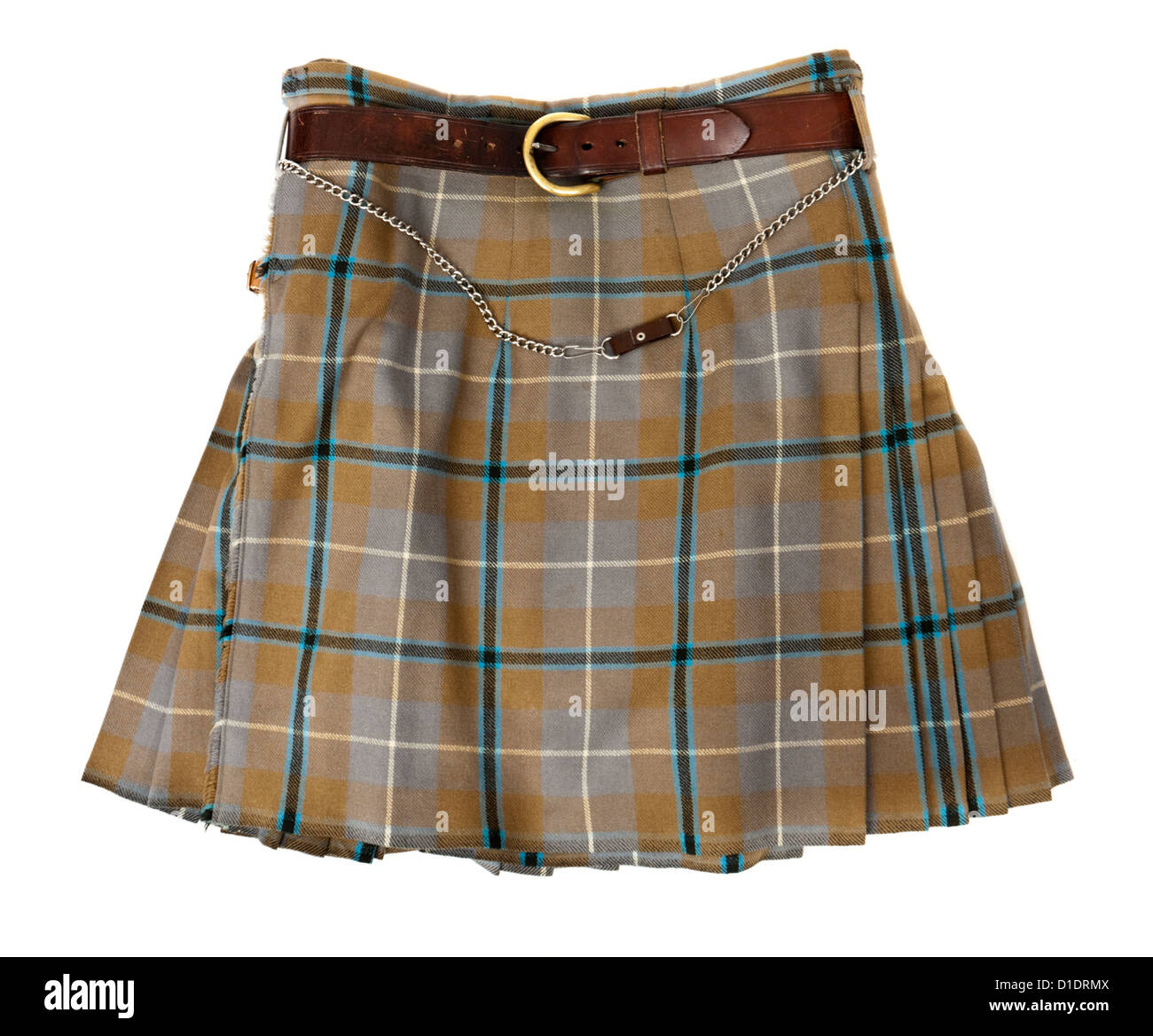 Auténtico tradicional falda escocesa Foto de stock