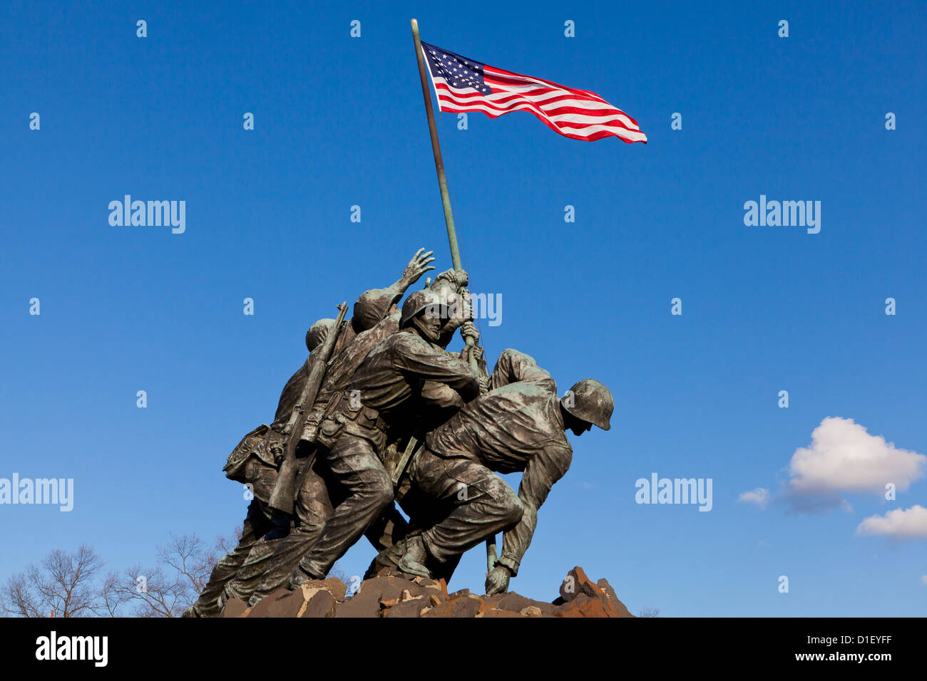 US Marine Corps Memorial - Washington, DC, EE.UU. Foto de stock