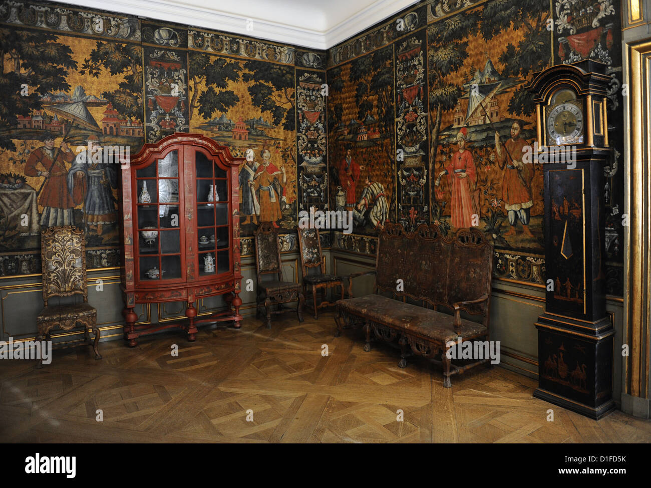 Dinamarca. Copenhague. Museo Nacional de Dinamarca. El Gabinete. En el interior. Foto de stock
