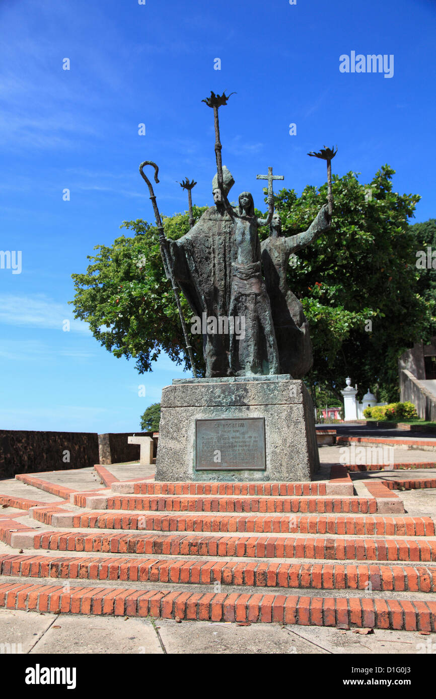 Plaza de la Rogativa, Viejo San Juan, San Juan, Puerto Rico, Antillas, Caribe, Estados Unidos de América, América Central Foto de stock