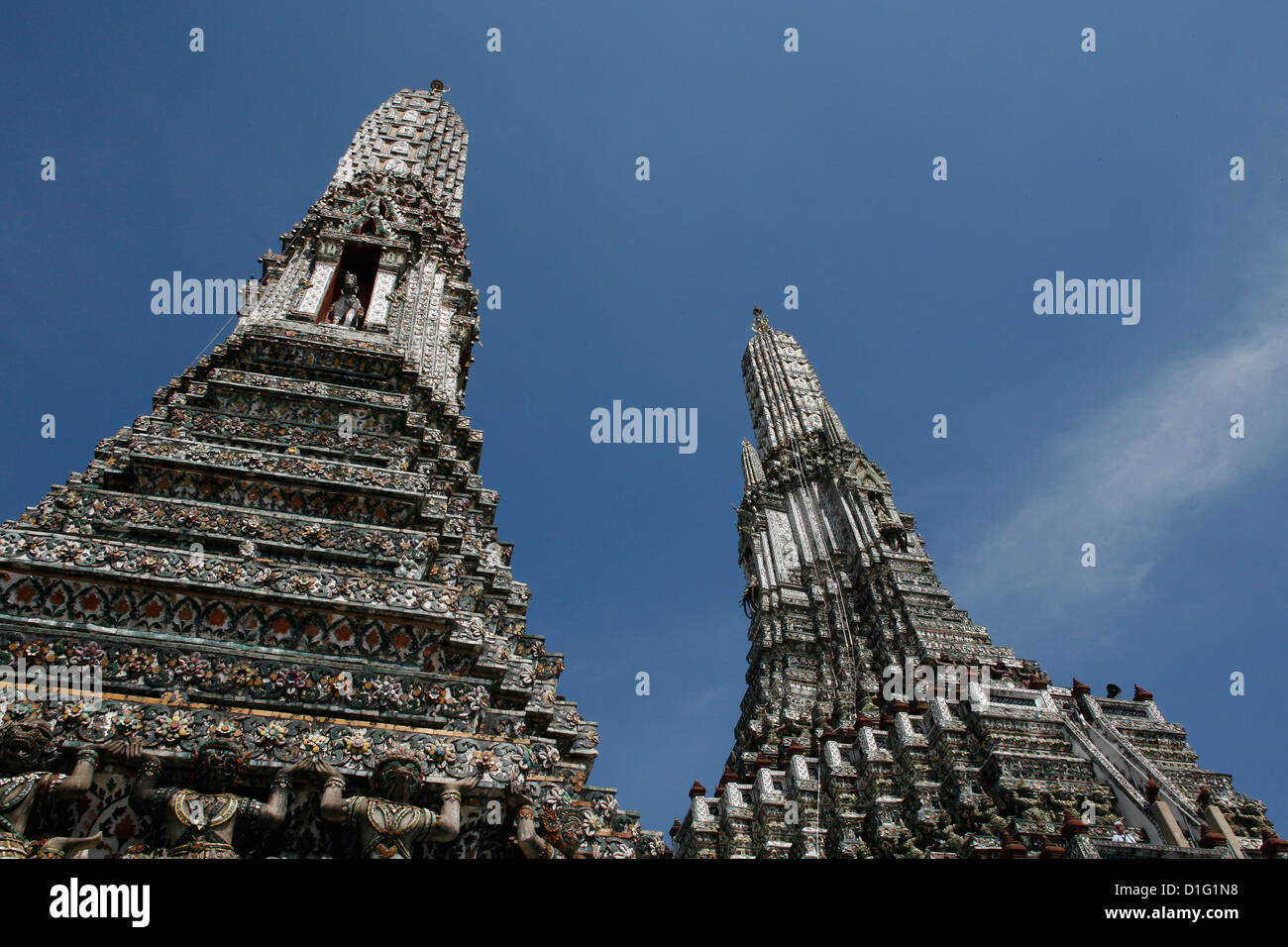 Templo Wat Arun (Templo del Amanecer), Bangkok, Tailandia, el sudeste de Asia, Asia Foto de stock